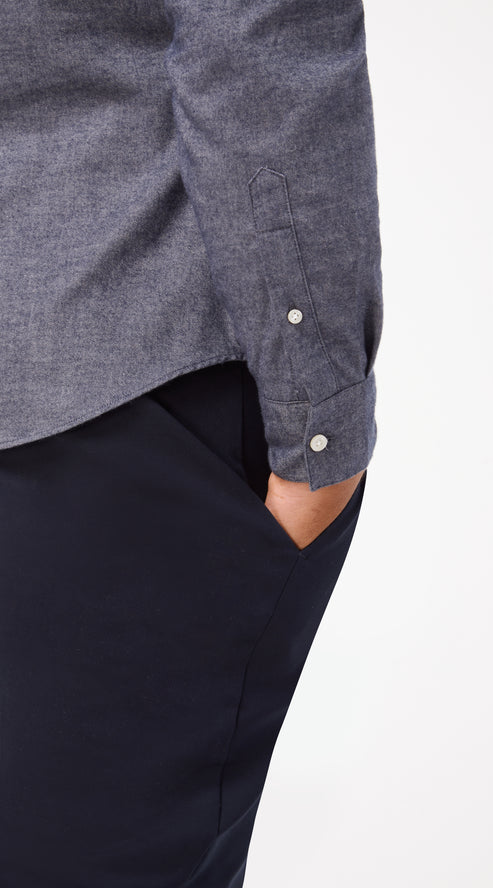 Dark Blue Flannel Shirt