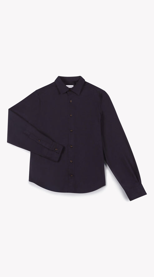 Dark Navy Flannel Shirt