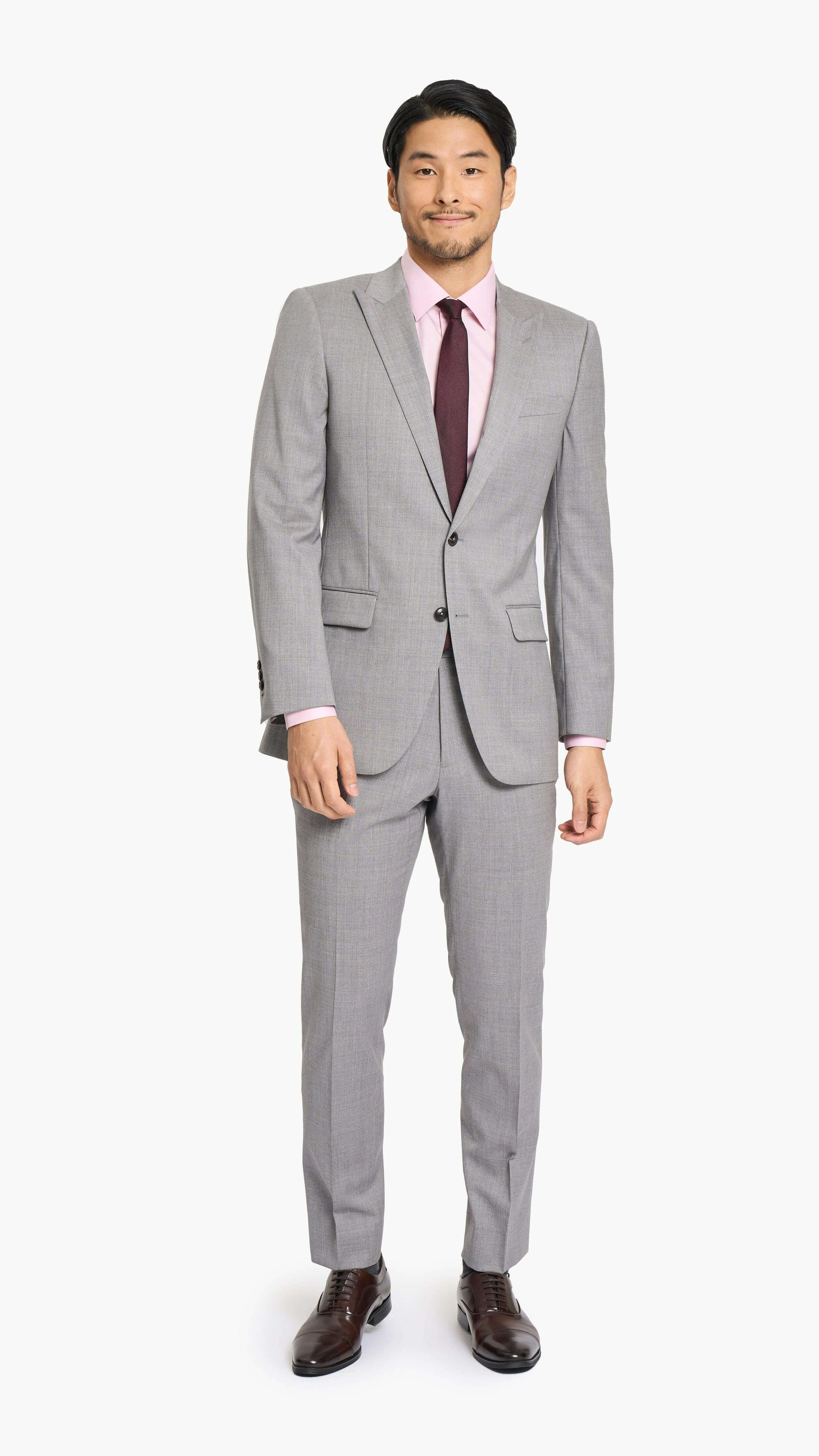Reda Steel Grey Twill Custom Suit