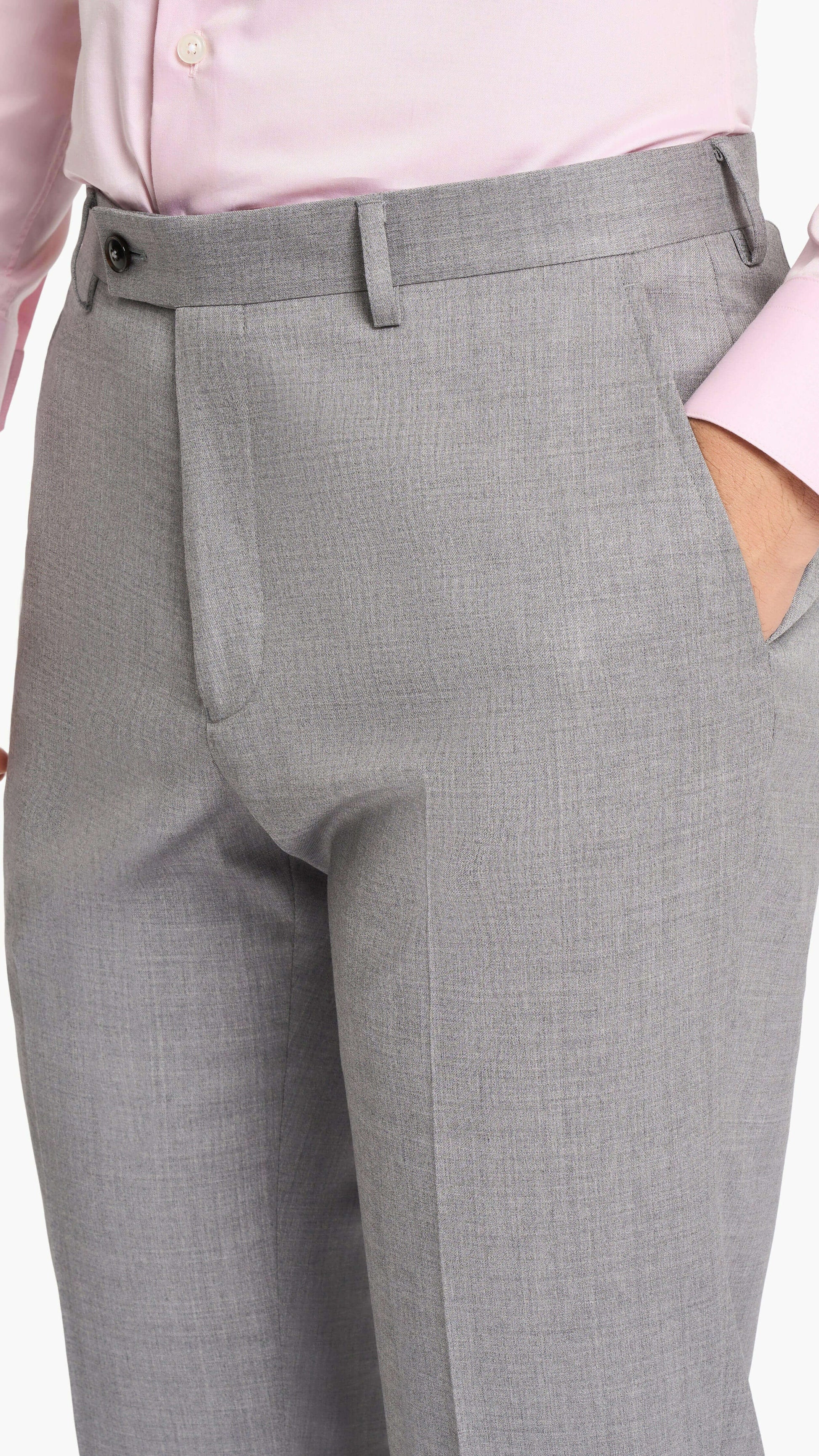Reda Steel Grey Twill Custom Suit