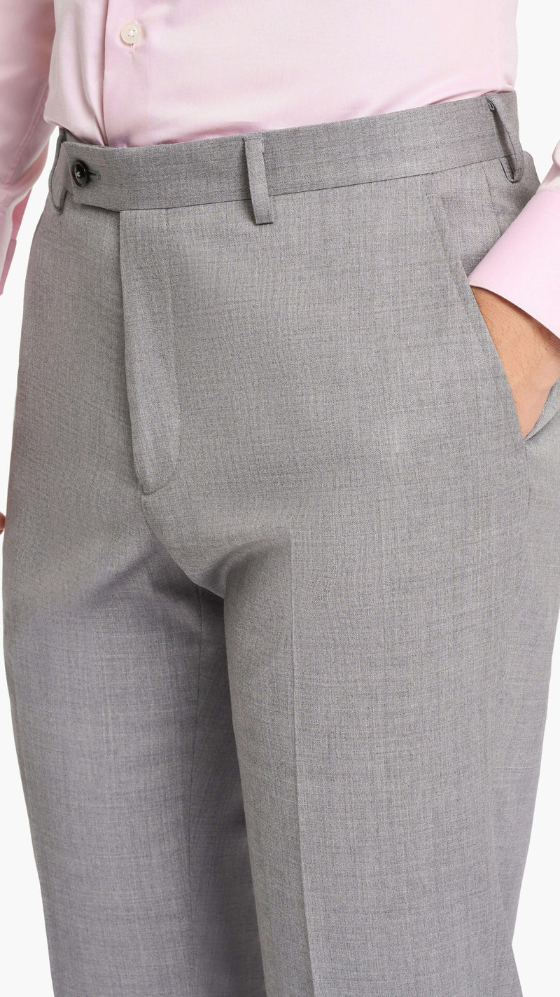 Reda Steel Grey Twill Custom Suit