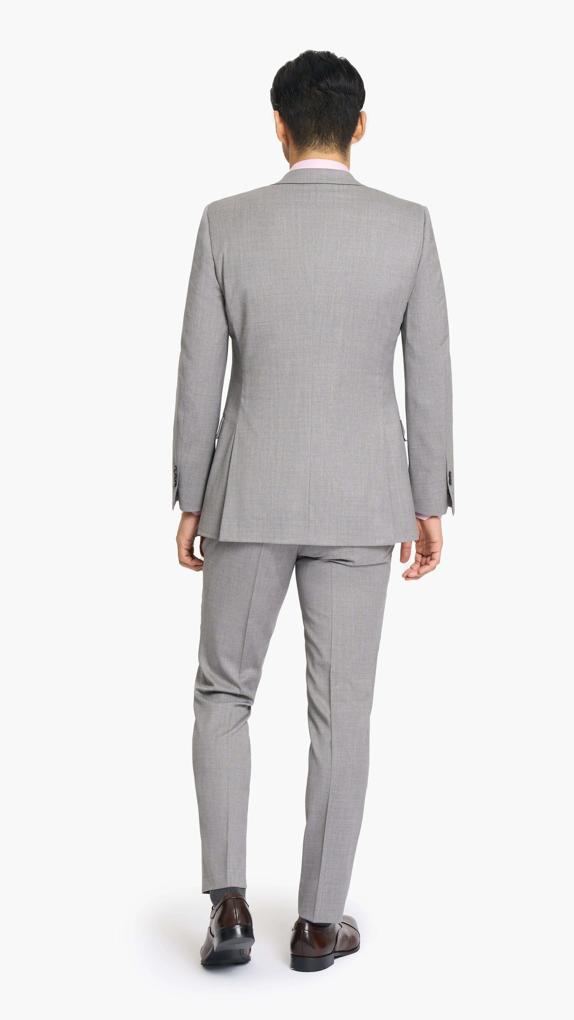 Reda Steel Grey Twill Custom Suit