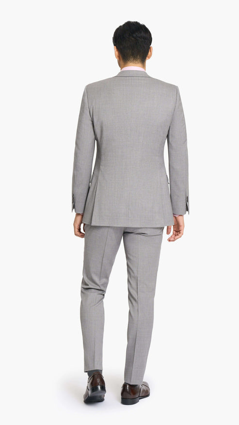 Reda Steel Grey Twill Custom Suit