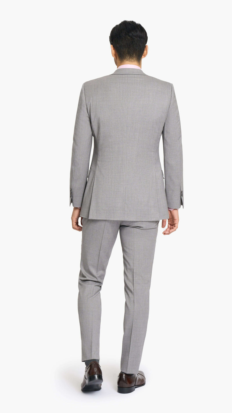 Reda Steel Grey Twill Custom Suit