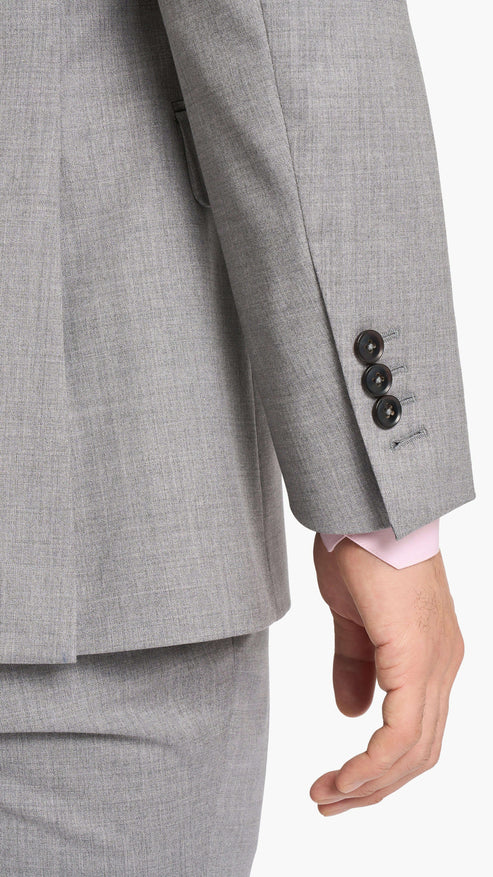 Reda Steel Grey Twill Custom Suit