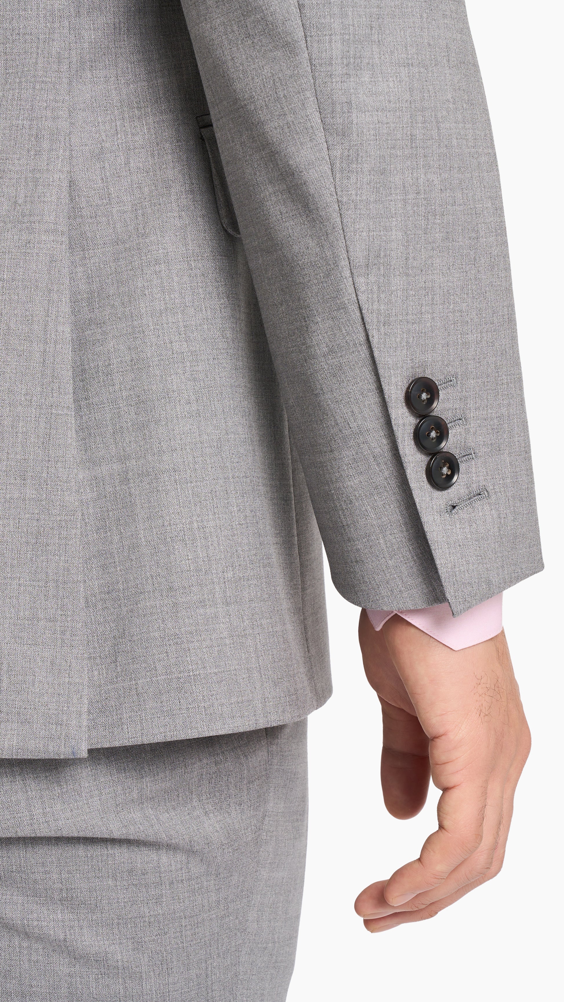 Steel Grey Twill Suit