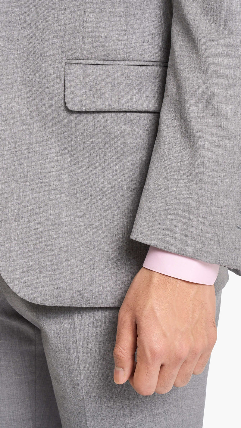 Reda Steel Grey Twill Custom Suit