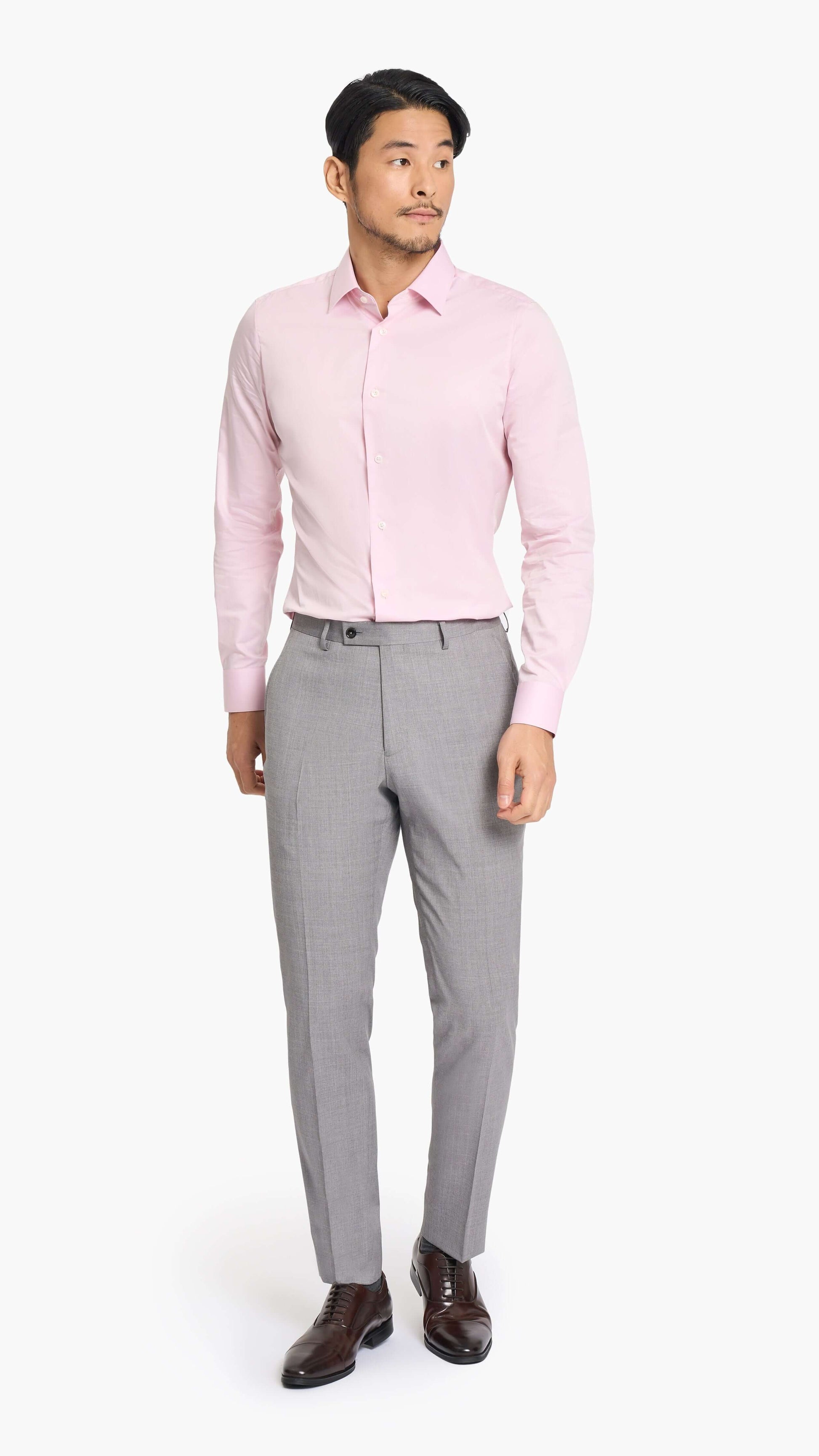 Reda Steel Grey Twill Custom Suit