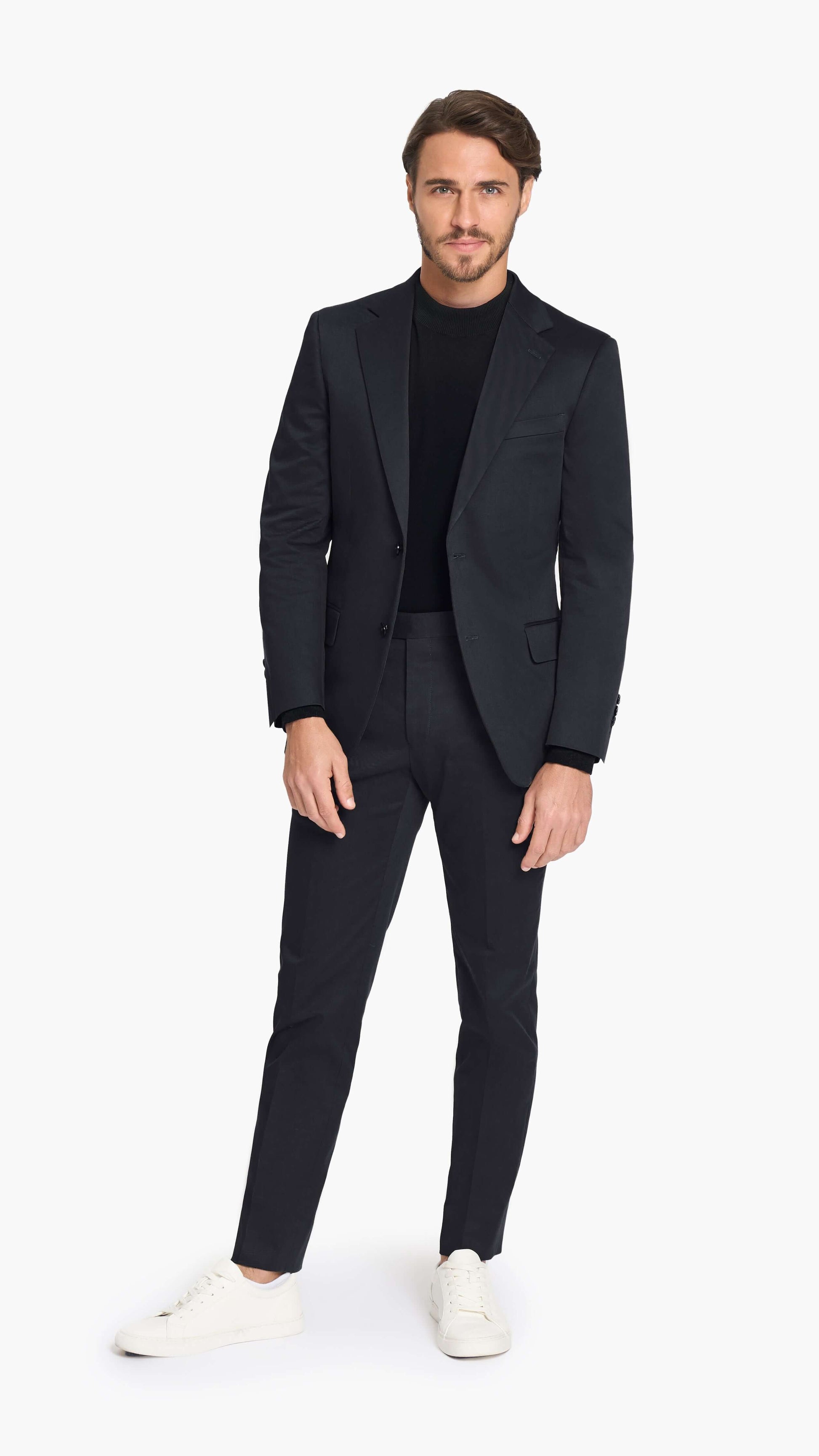 ES Essentials Midnight Blue Twill Custom Suit