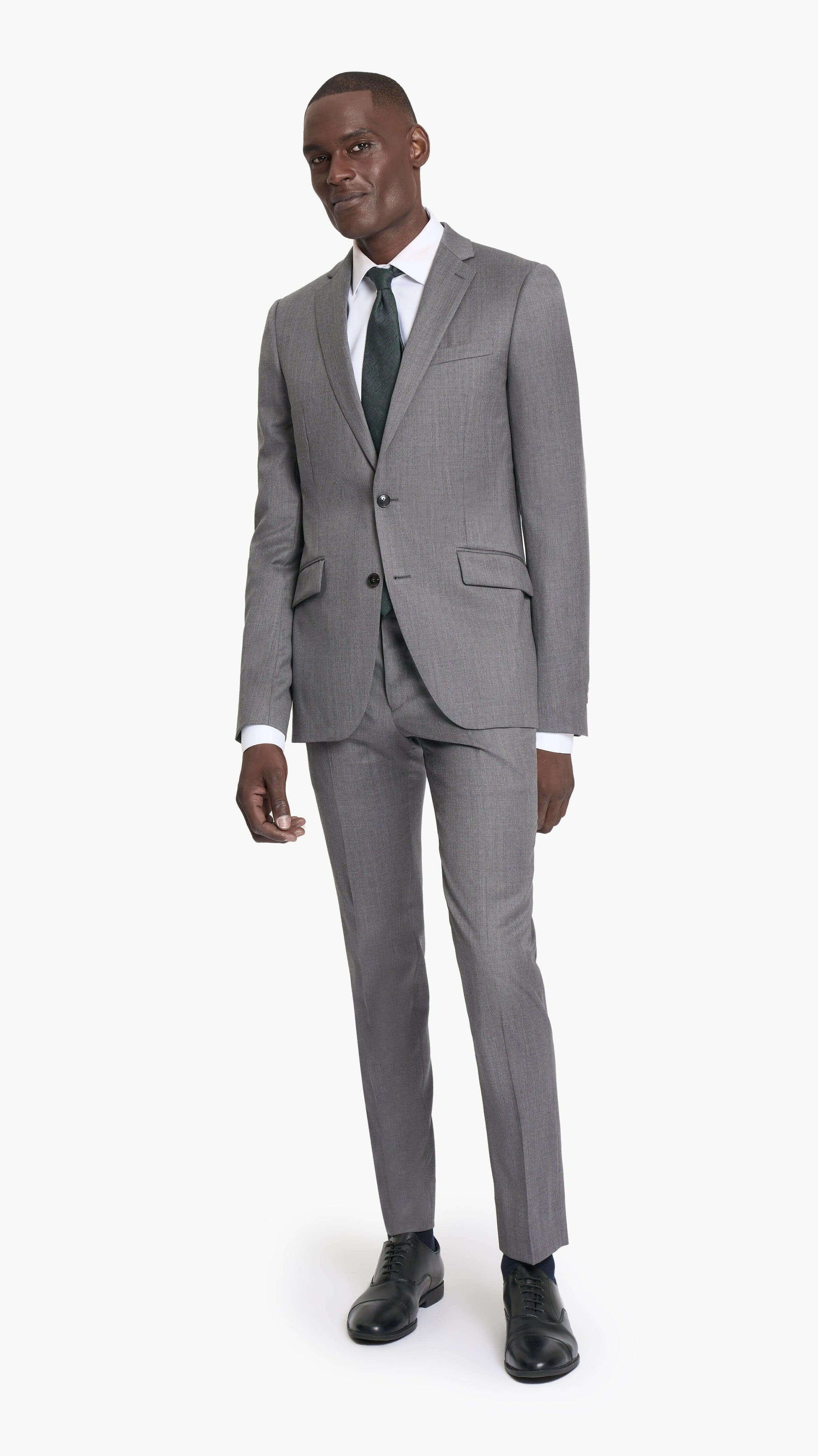 Reda Iron Grey Twill Custom Suit