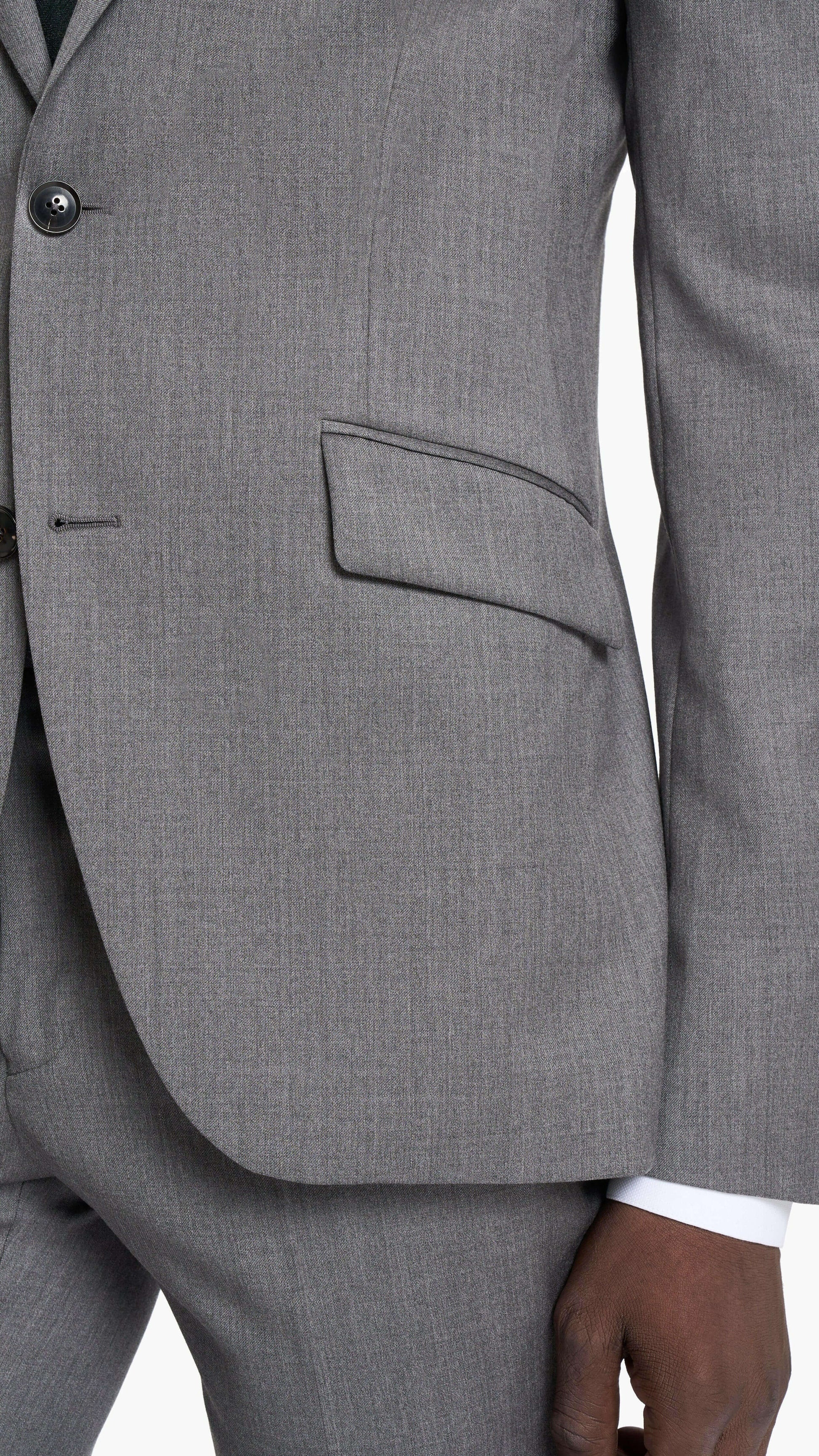 Reda Iron Grey Twill Custom Suit