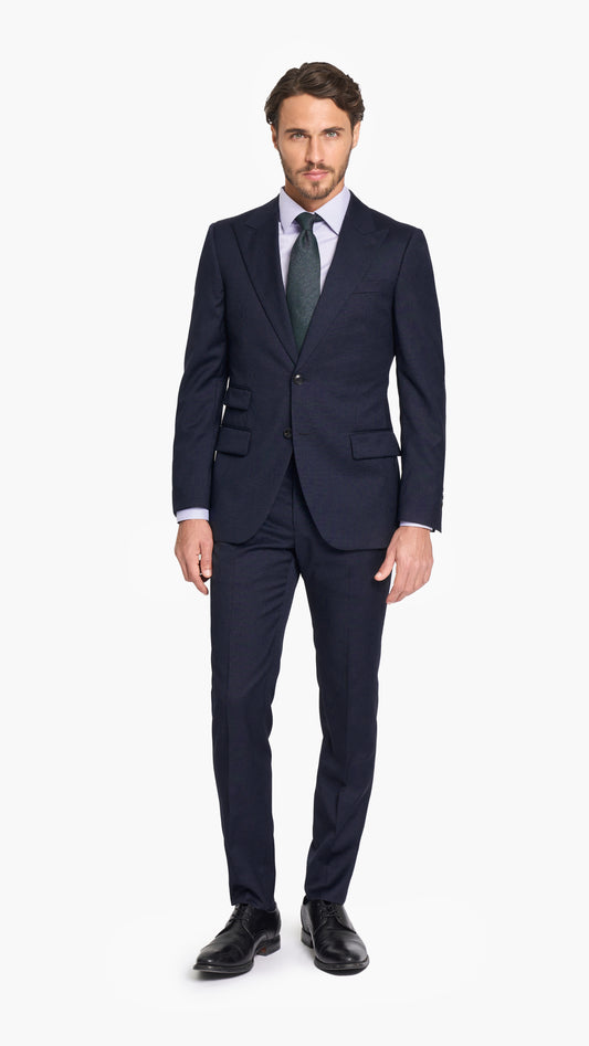 Navy Pinpoint Custom Suit