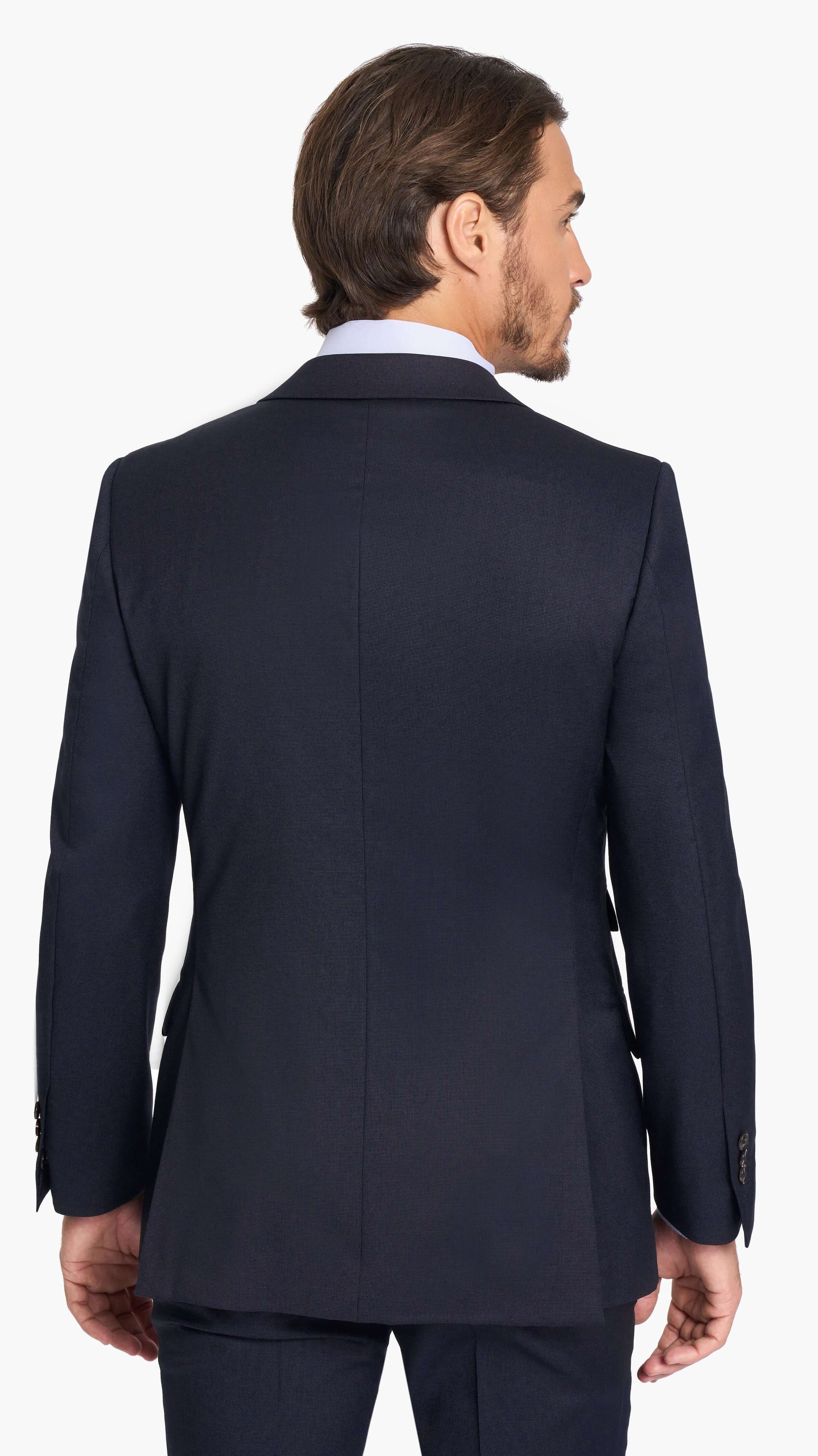 ES Essentials Navy Pinpoint Custom Suit
