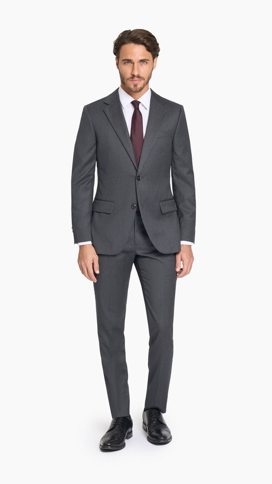 Reda Shadow Grey Twill Custom Suit
