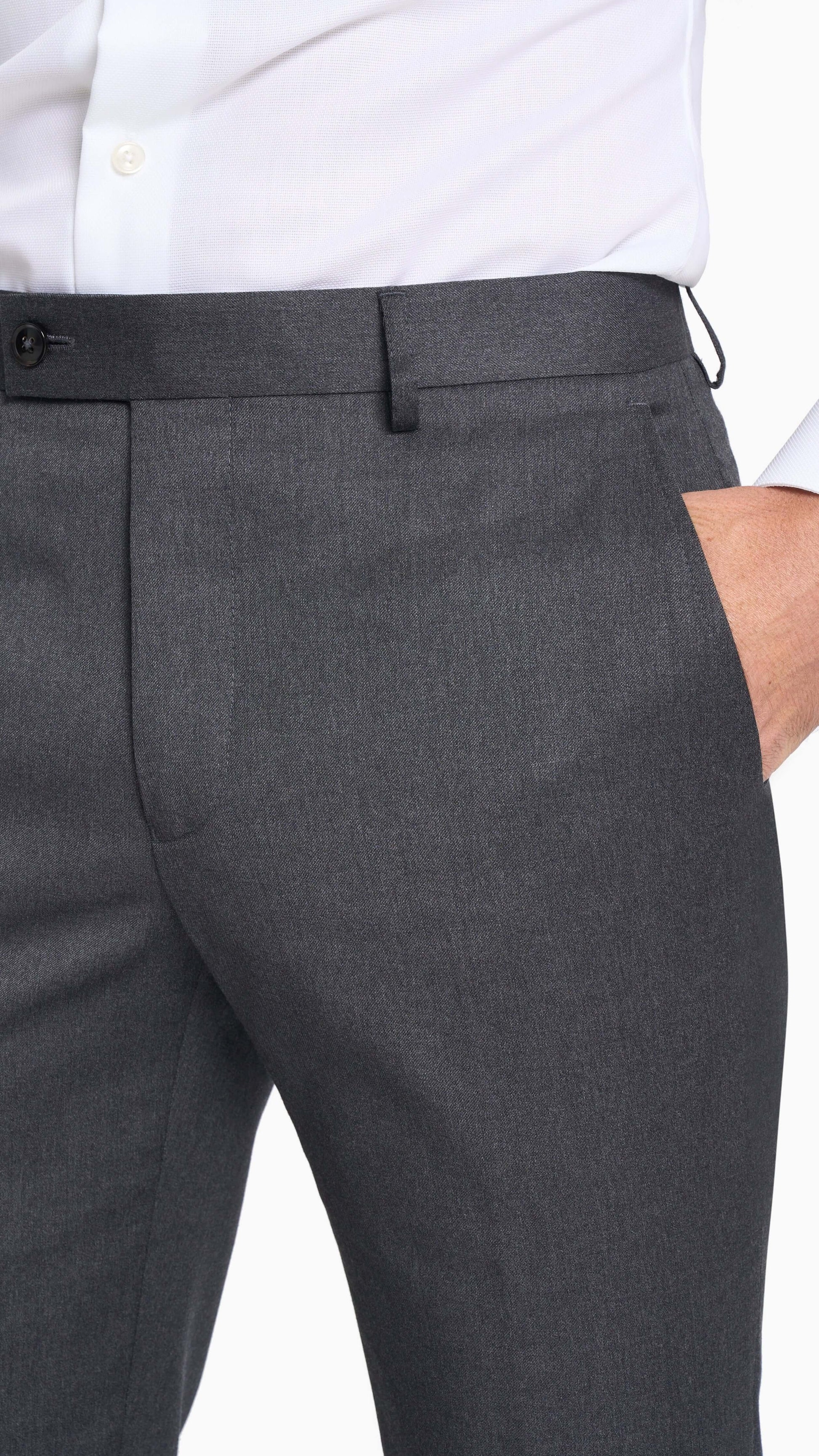 Reda Shadow Grey Twill Custom Suit
