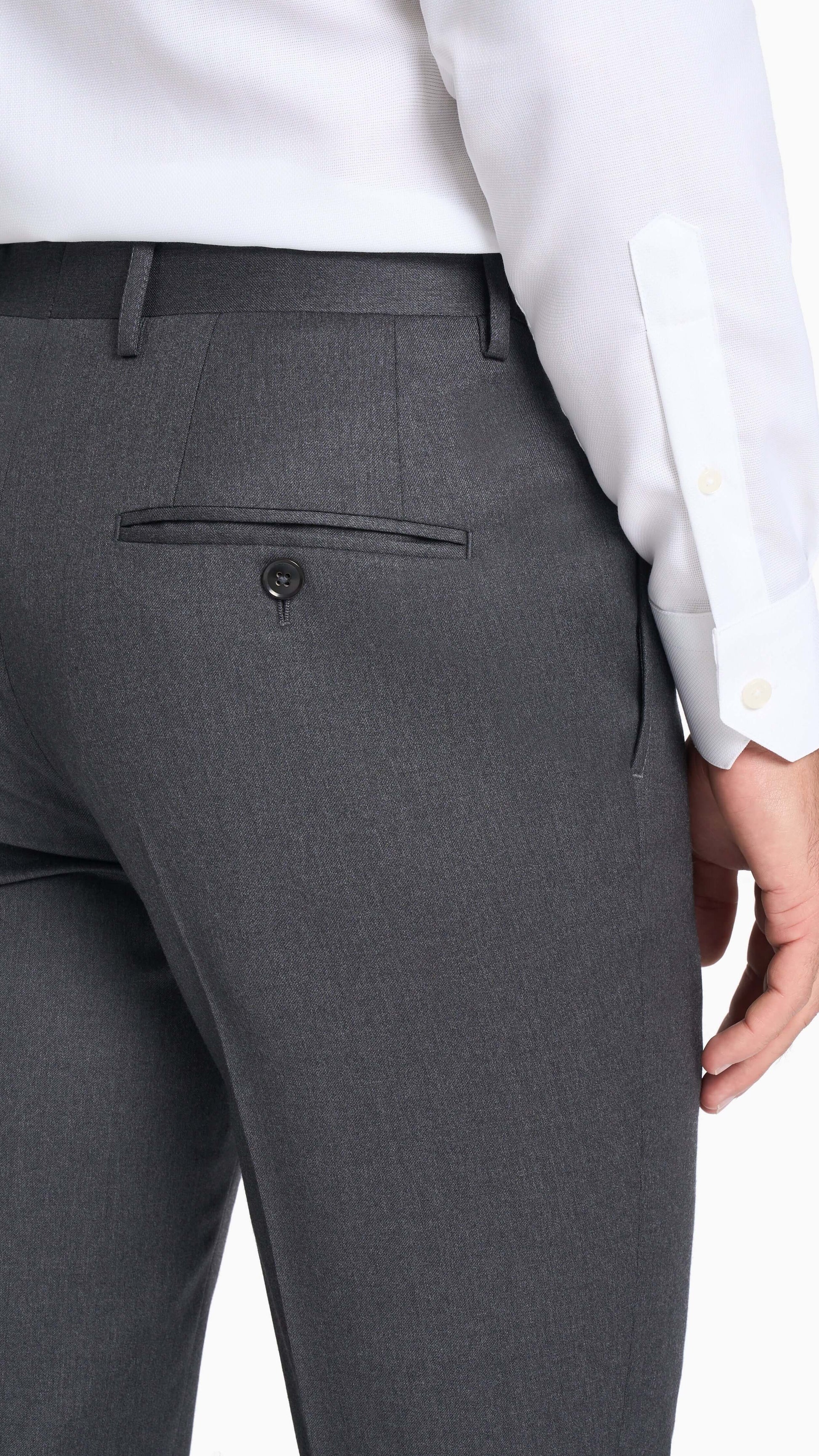 Reda Shadow Grey Twill Custom Suit