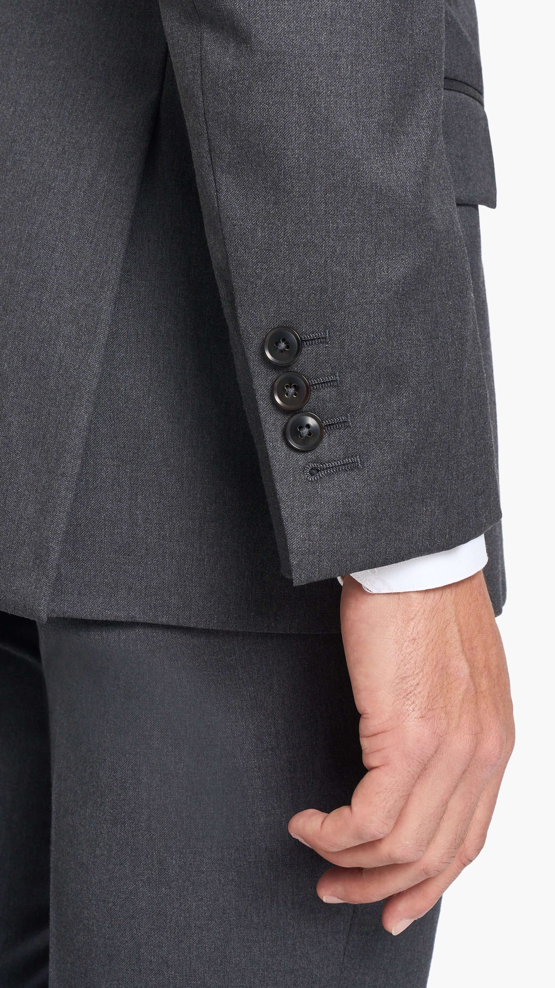 Reda Shadow Grey Twill Custom Suit