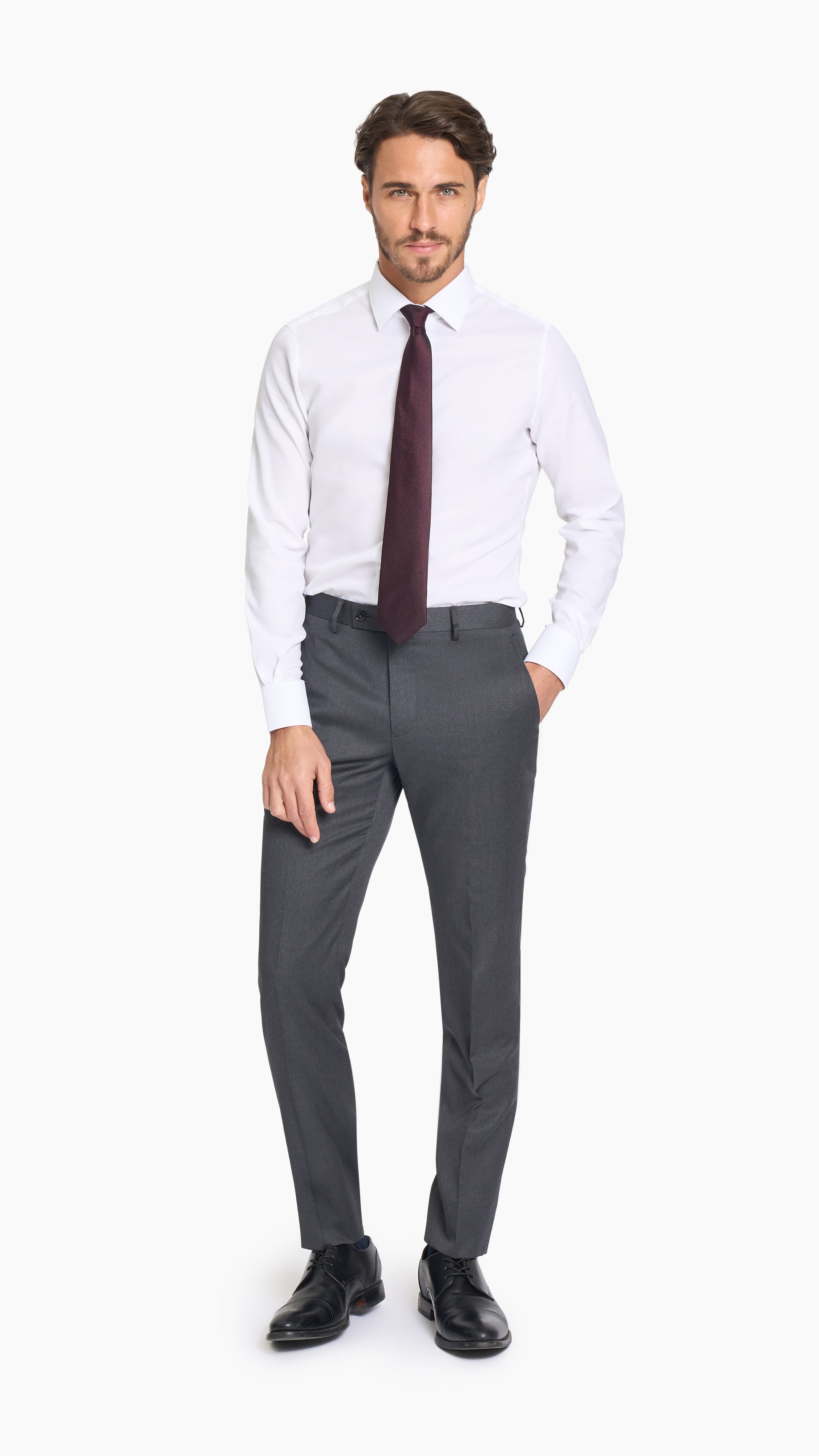 Shadow Grey Twill Trouser