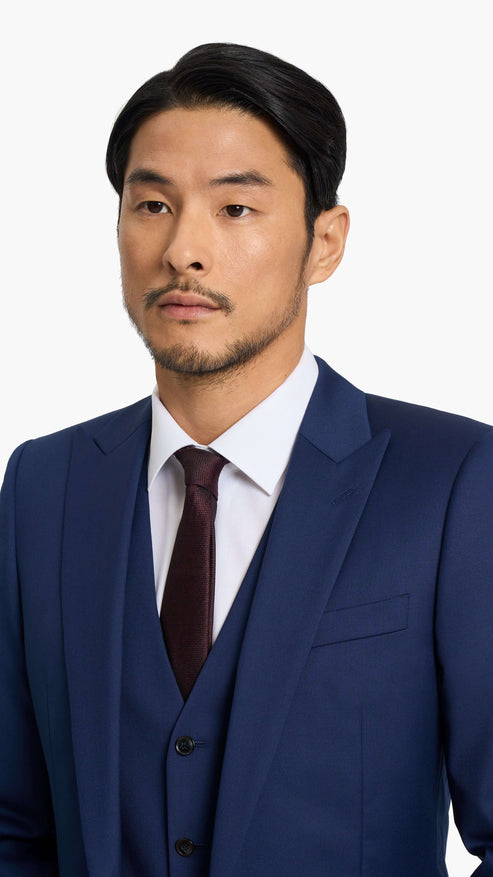 ES Essentials Blue Twill Custom Suit