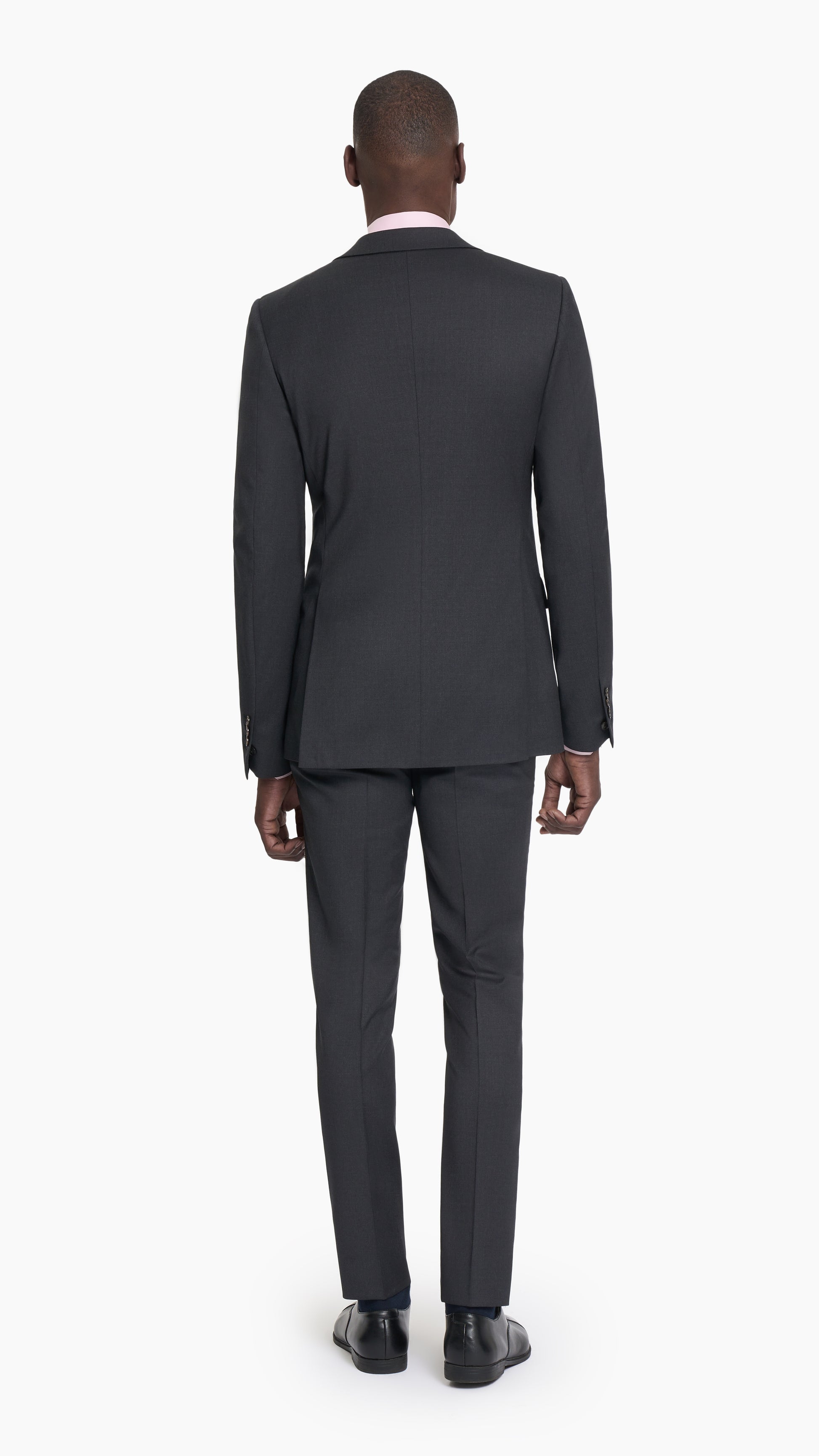 Charcoal Grey Plain Weave Jacket