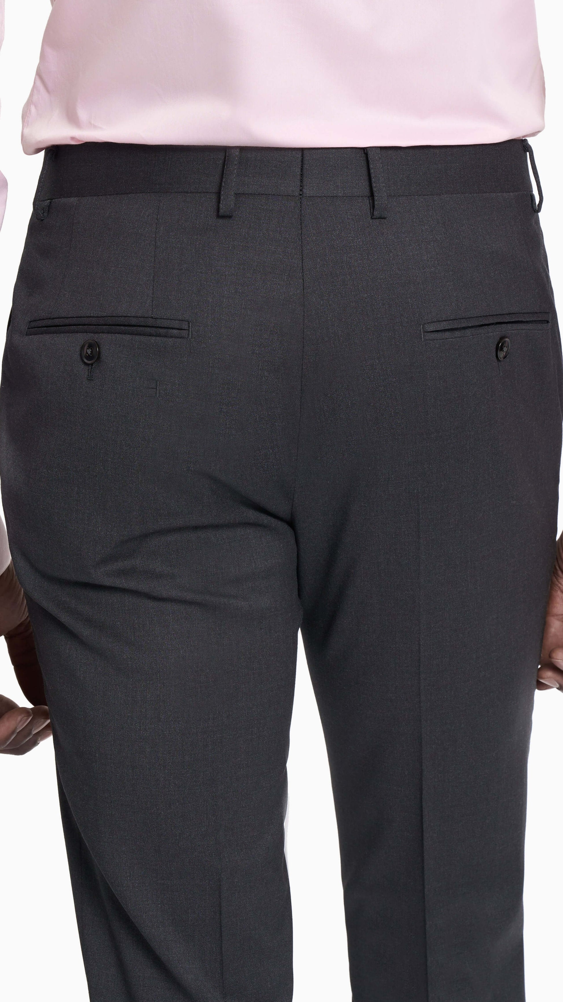 Reda Charcoal Grey Twill Custom Suit