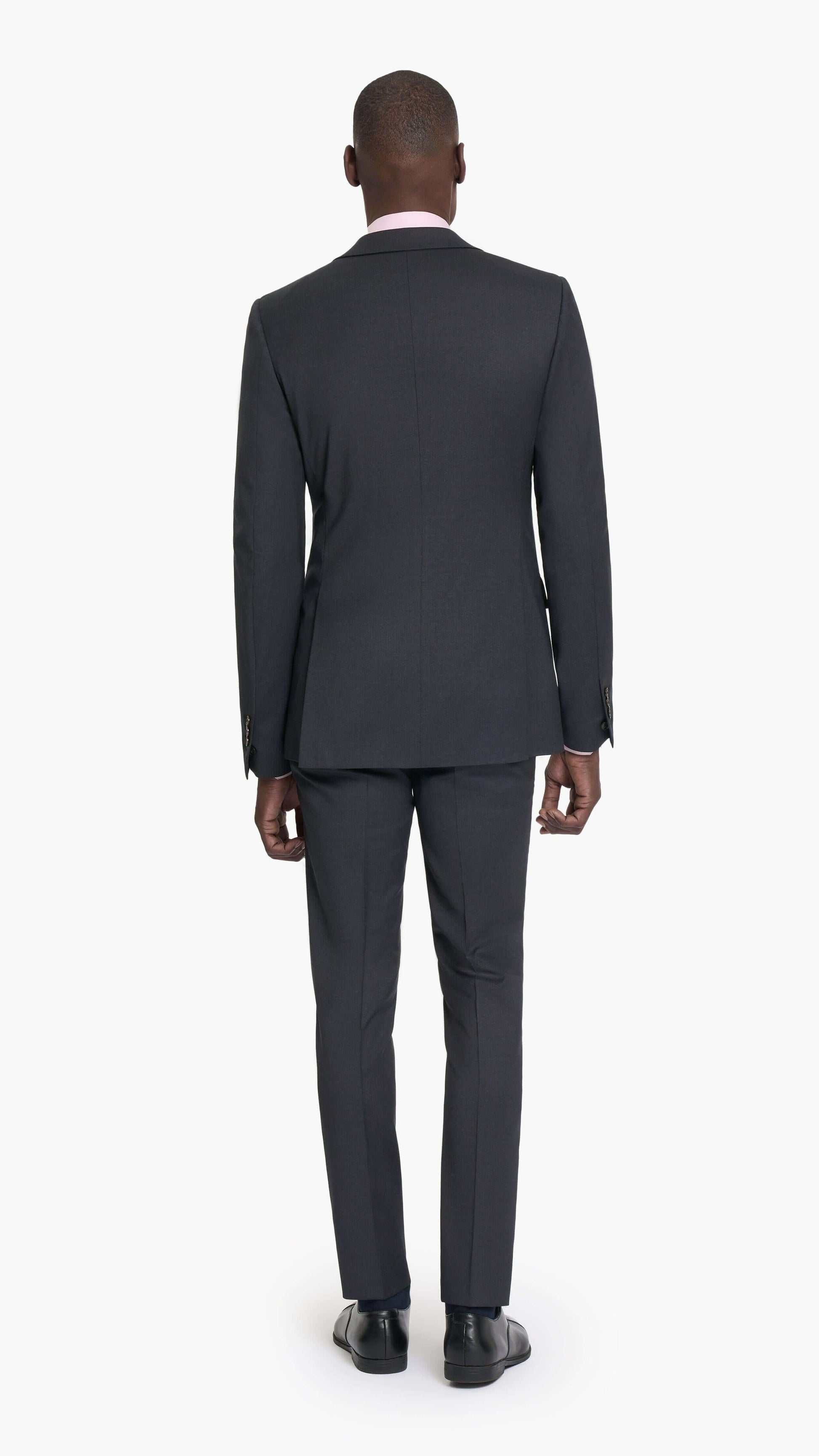Reda Charcoal Grey Twill Custom Suit