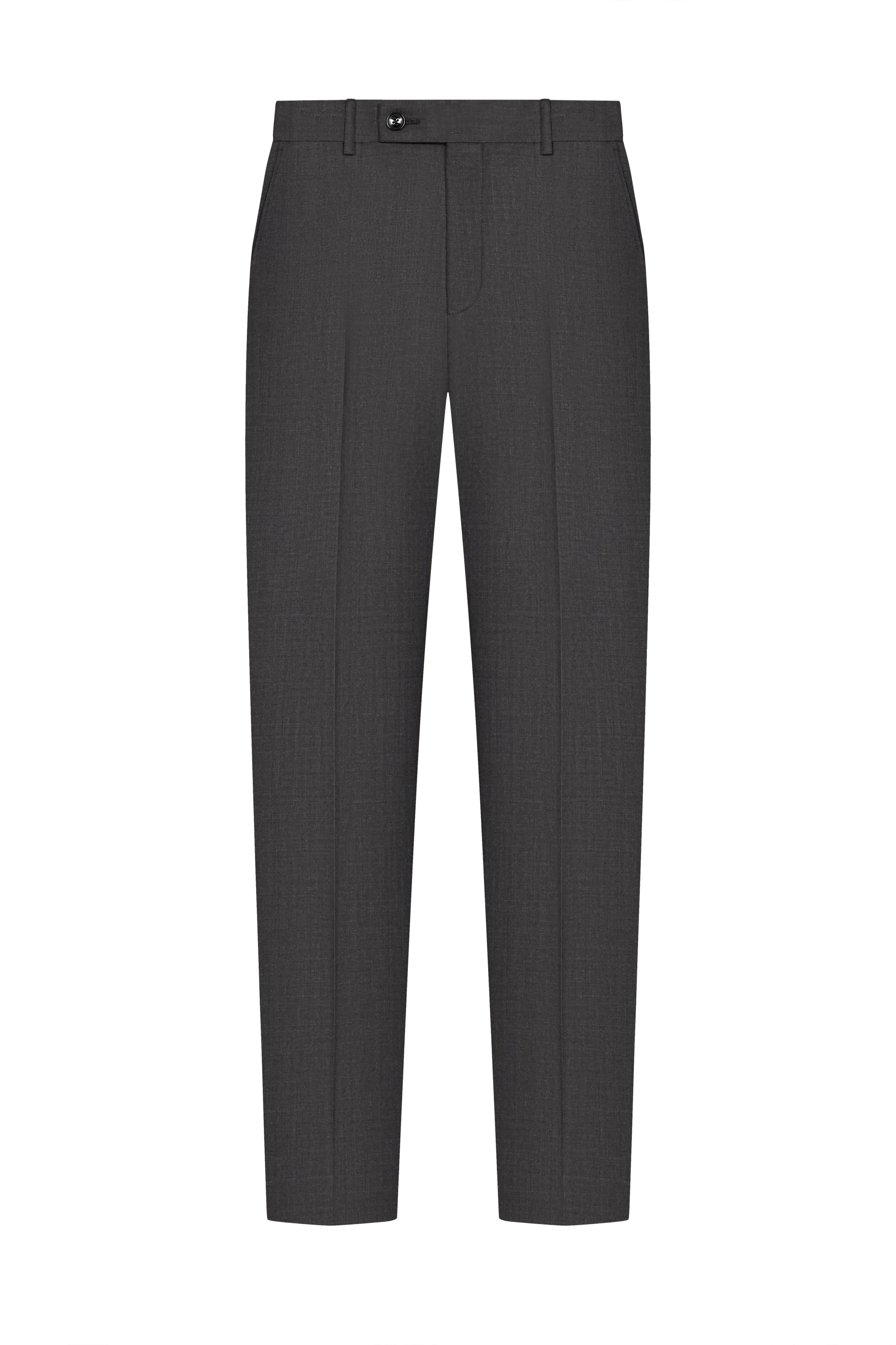 Charcoal Grey Plain Weave Suit