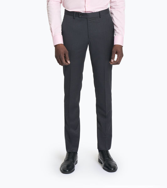 Reda Charcoal Grey Twill Custom Trouser