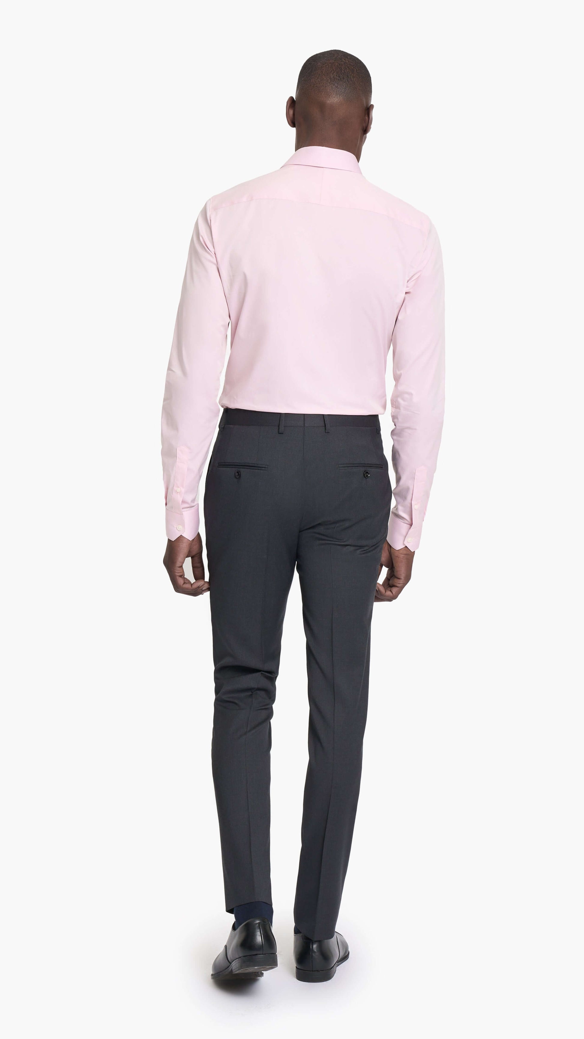 Reda Charcoal Grey Twill Custom Trouser