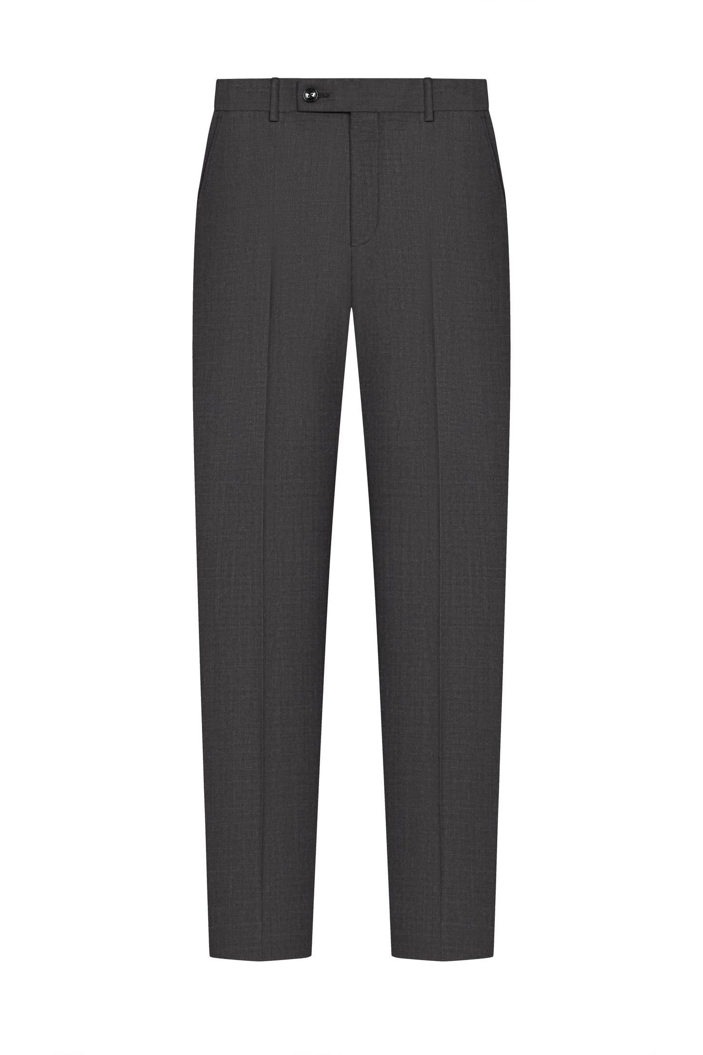 Reda Charcoal Grey Twill Custom Trouser