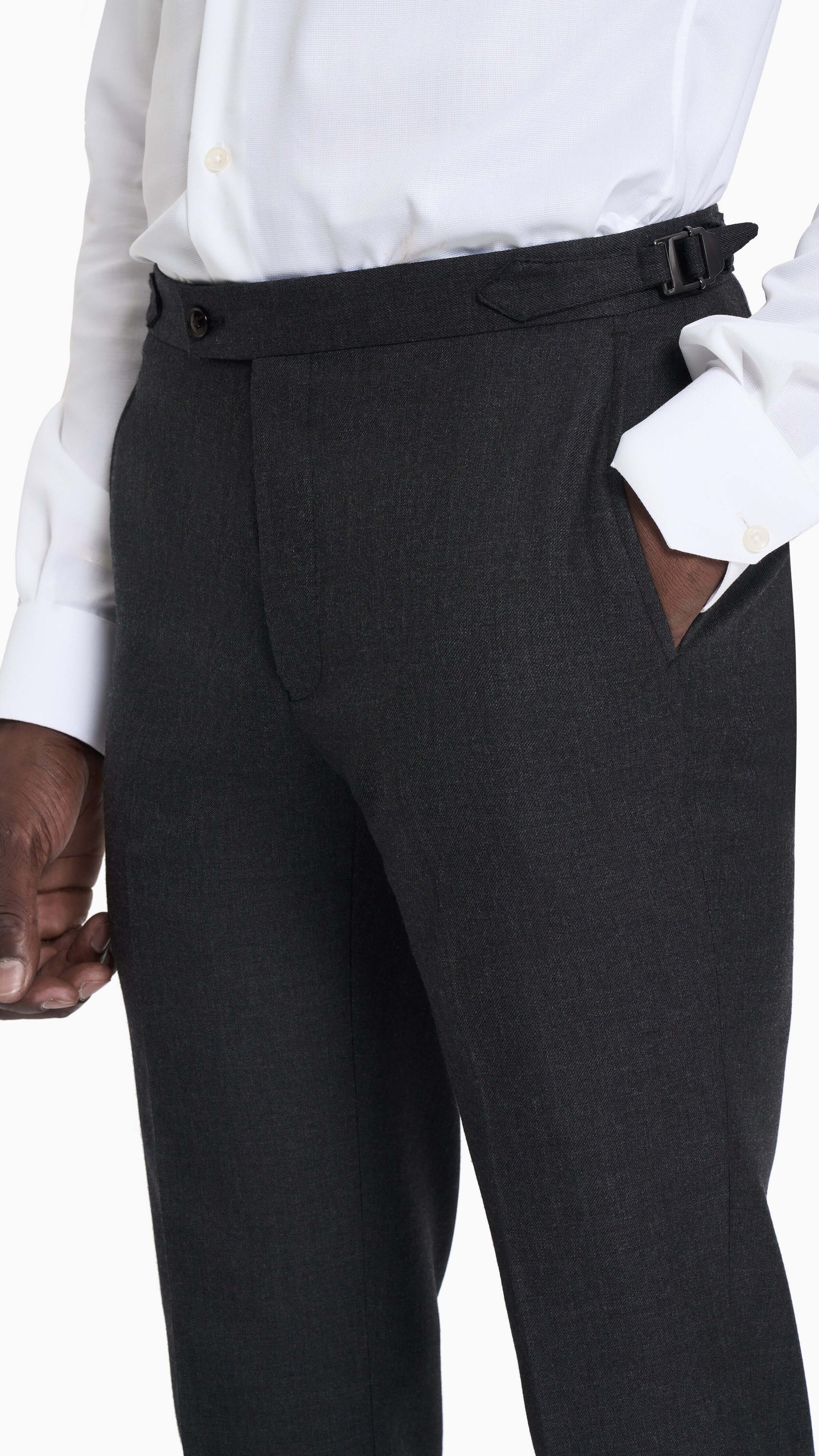 ES Essentials Carbon Grey Twill Custom Trouser