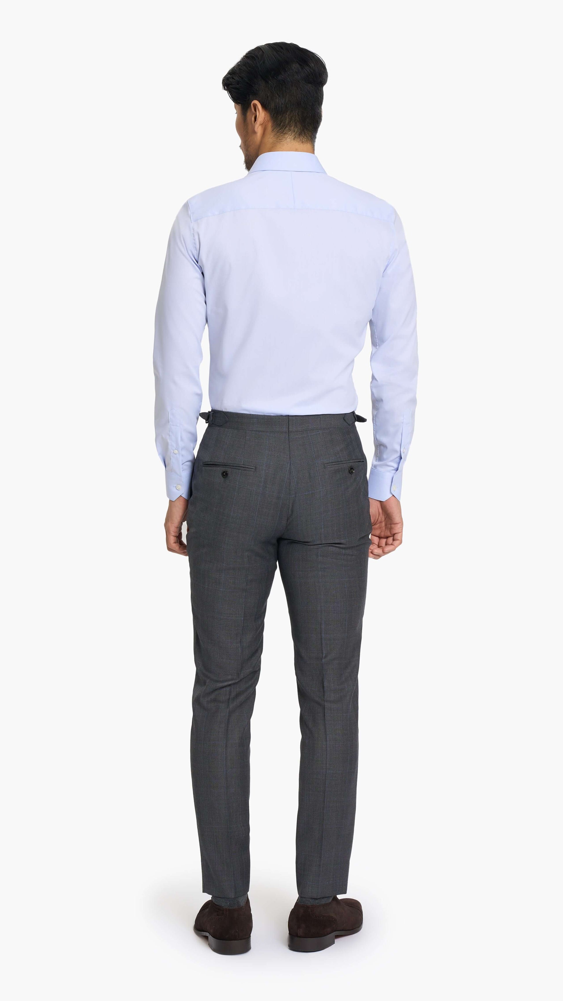 Reda Mid Grey Prince of Wales Custom Suit