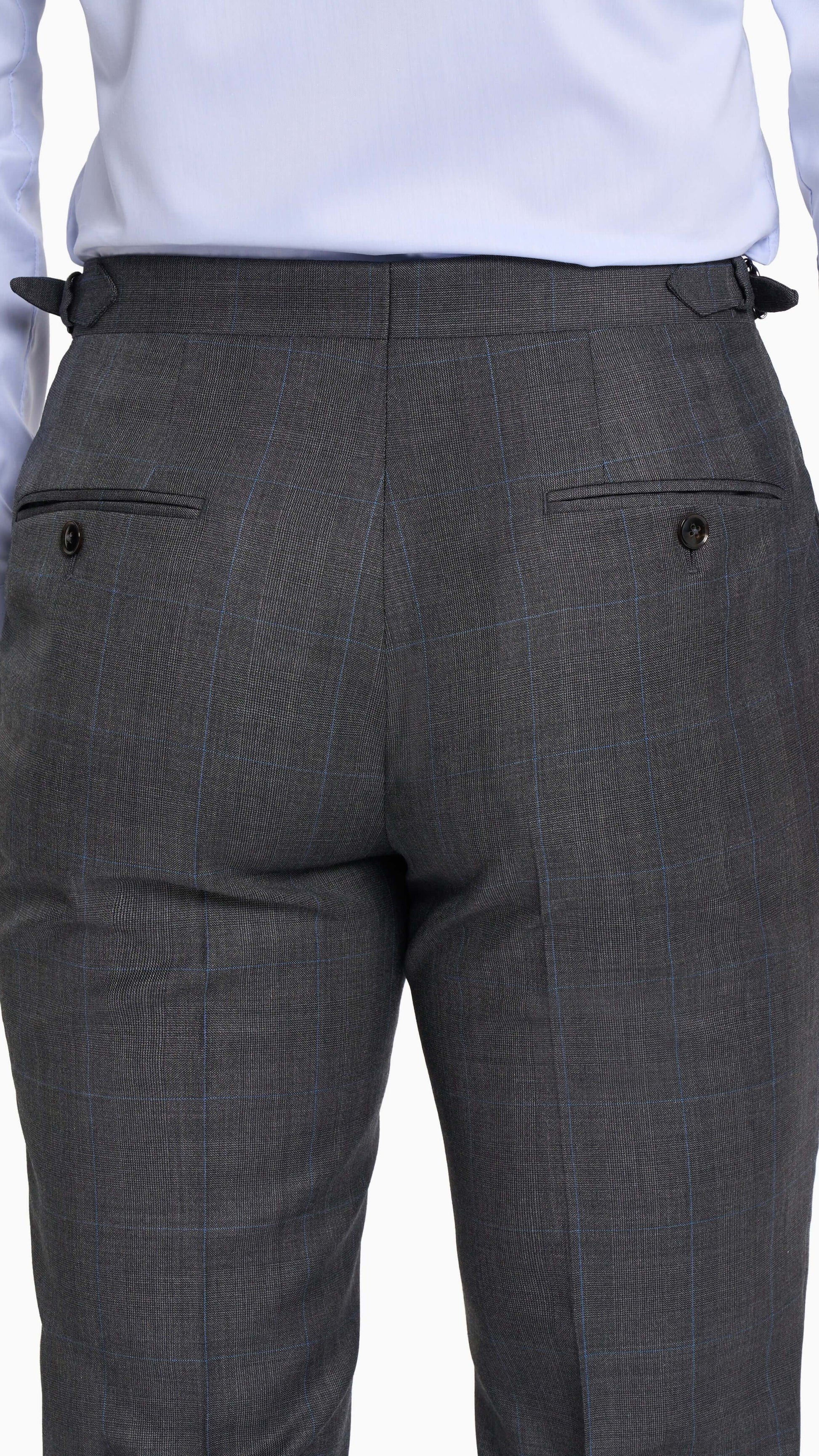 Reda Mid Grey Prince of Wales Custom Suit