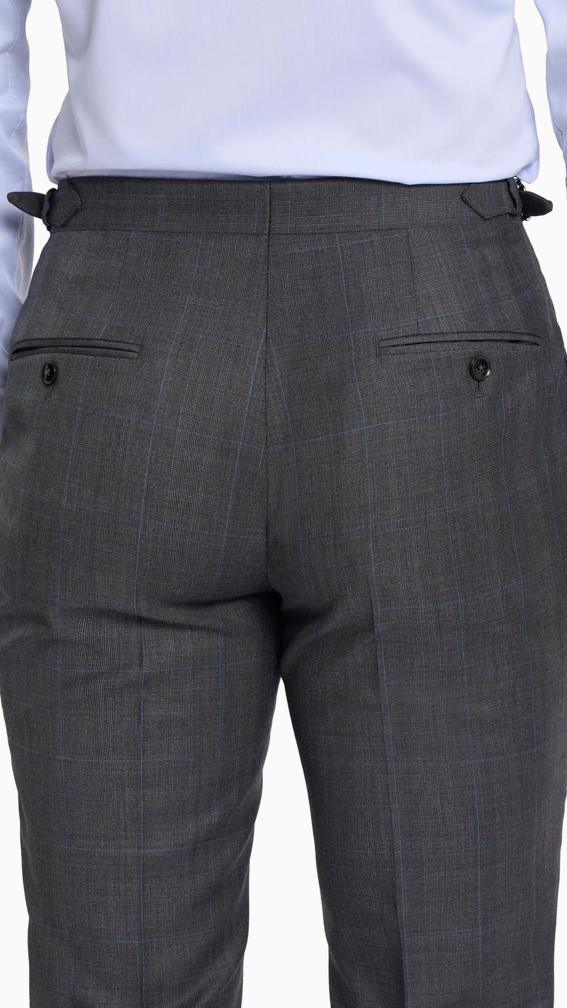 Reda Mid Grey Prince of Wales Custom Suit
