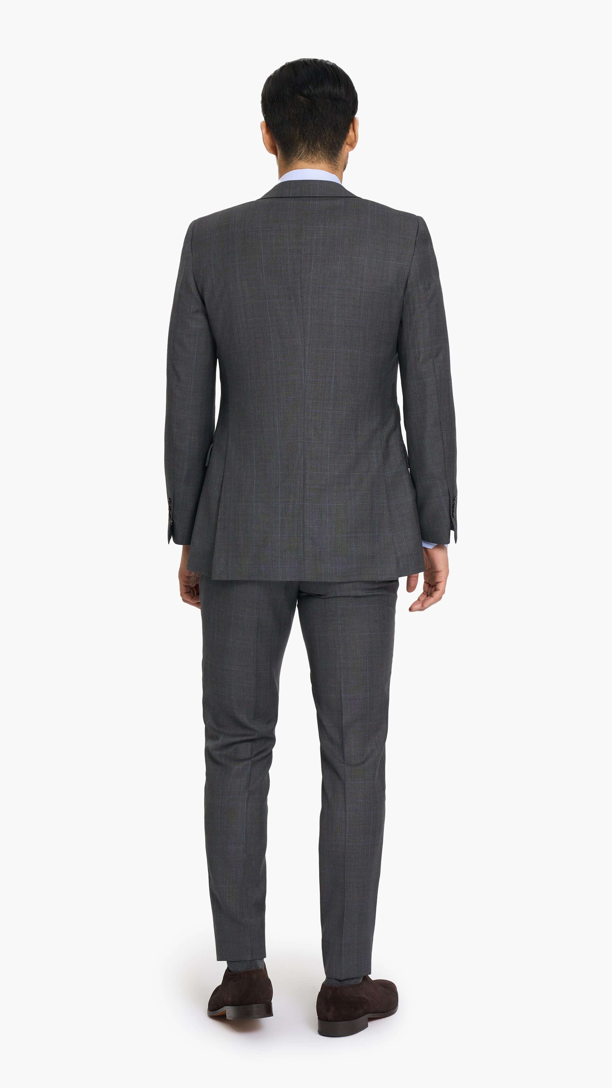 Reda Mid Grey Prince of Wales Custom Suit