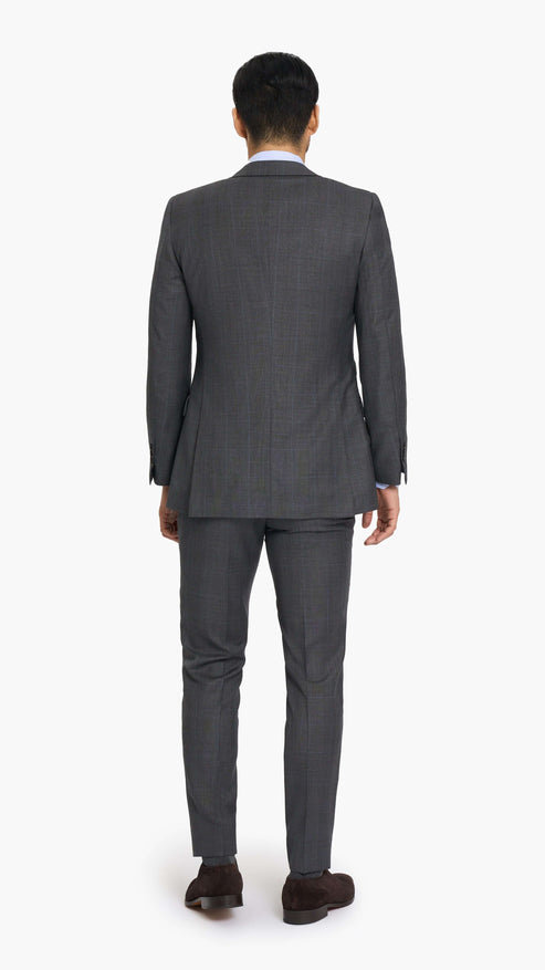 Reda Mid Grey Prince of Wales Custom Suit