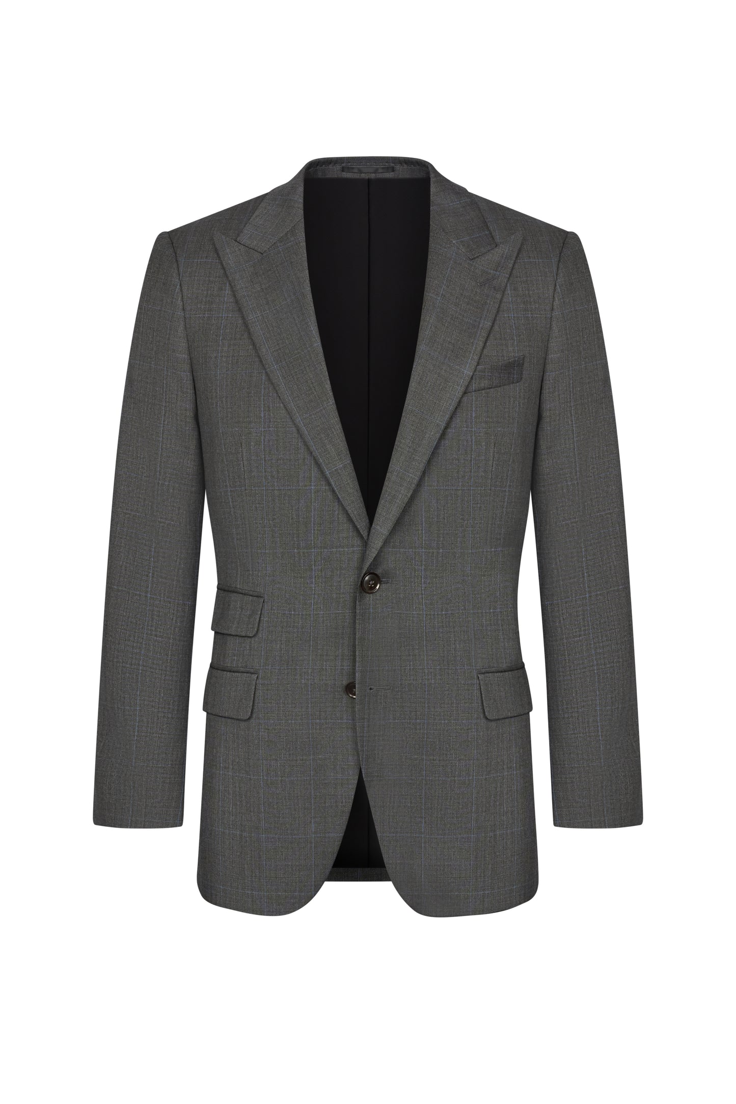 Reda Mid Grey Prince of Wales Custom Suit