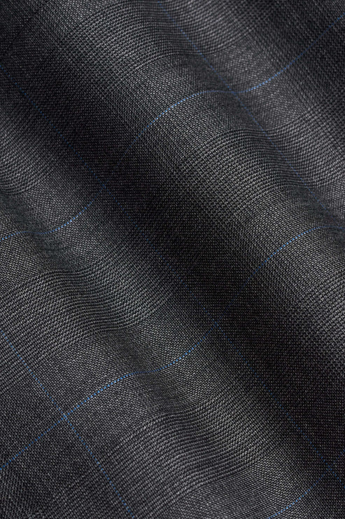 Reda Mid Grey Prince of Wales Custom Trouser