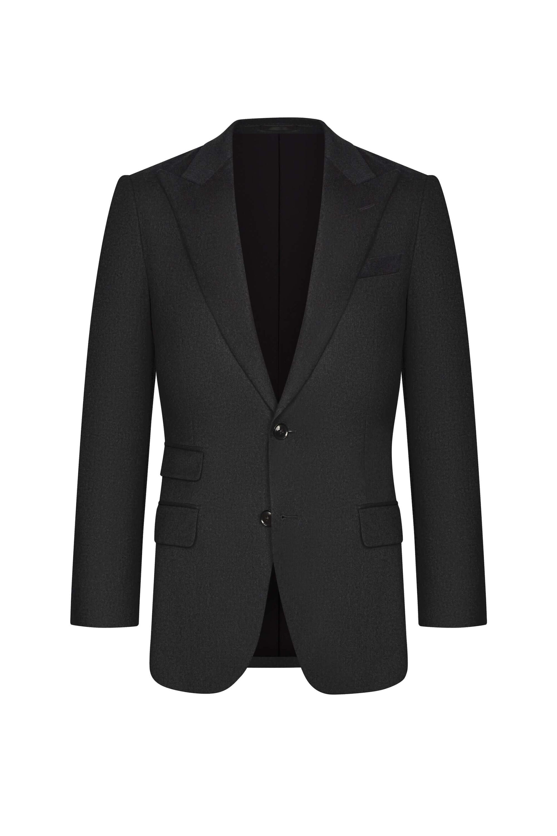 ES Essentials Black Twill Custom Suit
