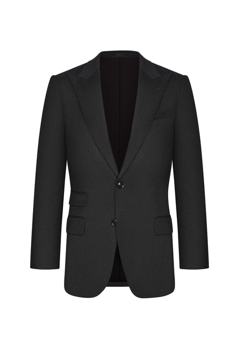 ES Essentials Black Twill Custom Suit