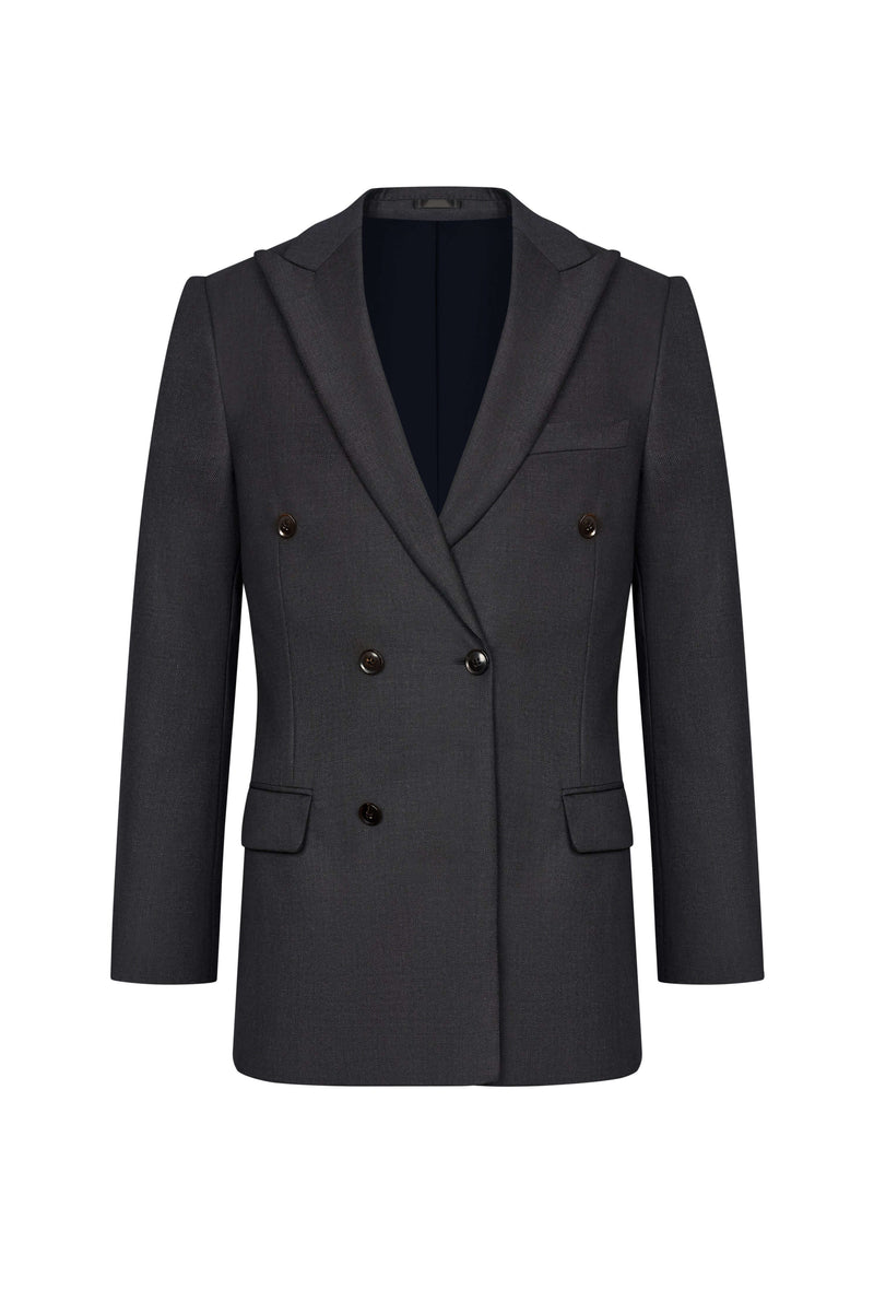 Reda Charcoal Grey Birdseye Custom Suit