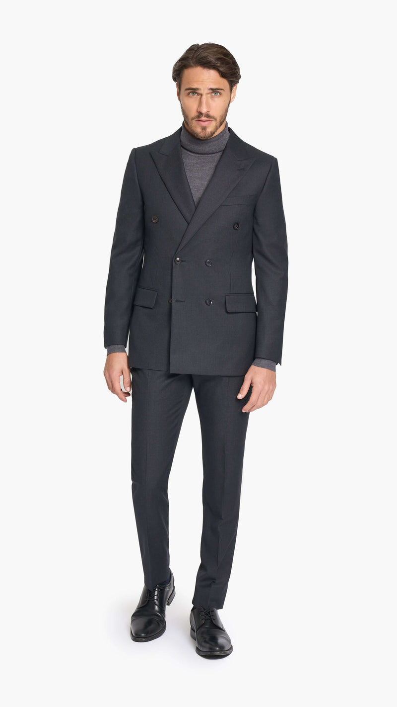 Reda Charcoal Grey Birdseye Custom Suit