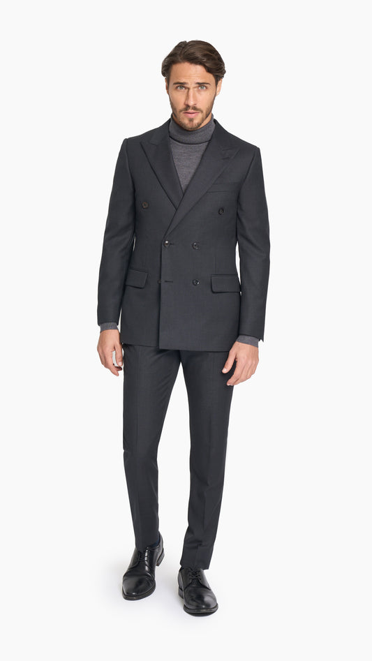 Charcoal Grey Birdseye Suit