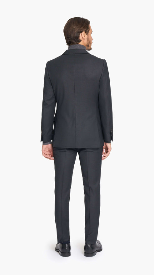 Reda Charcoal Grey Birdseye Custom Suit