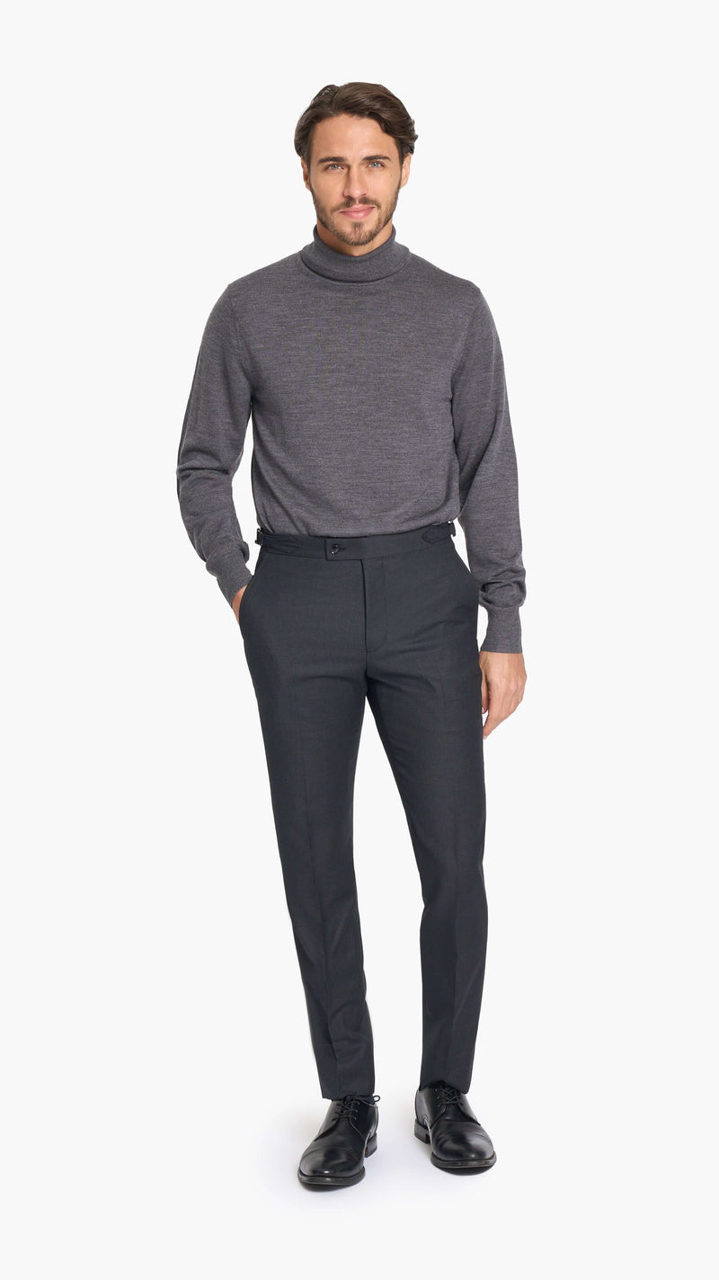 Reda Charcoal Grey Birdseye Custom Suit