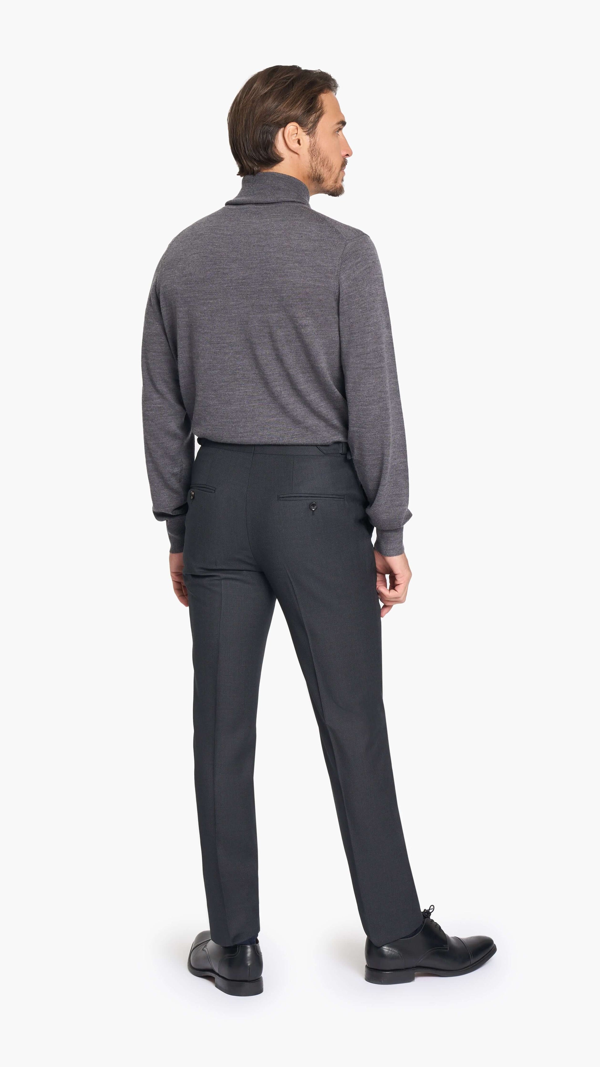 Reda Charcoal Grey Birdseye Custom Suit
