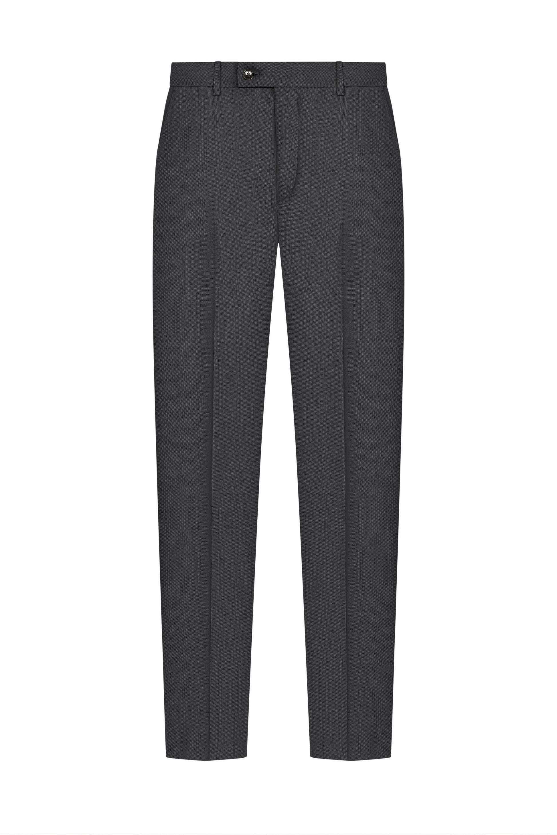 Reda Charcoal Grey Birdseye Custom Suit