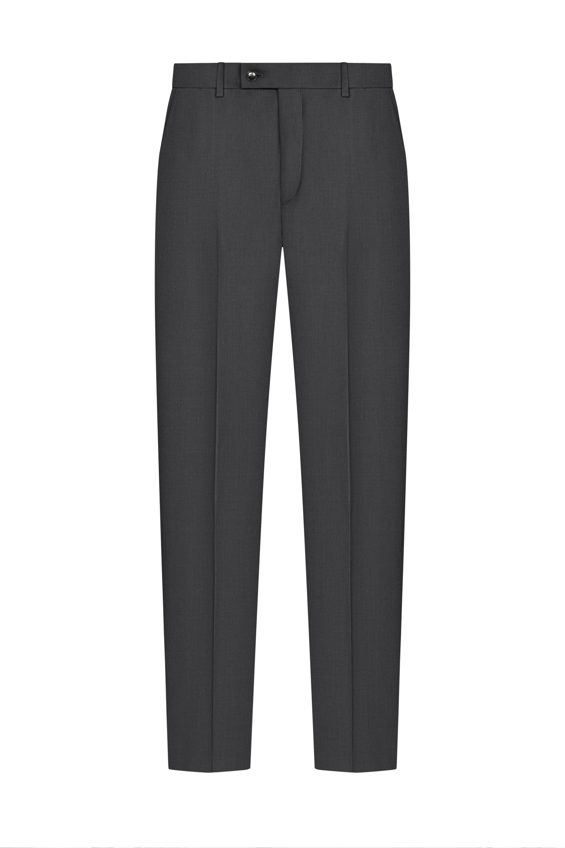 Charcoal Grey Birdseye Suit