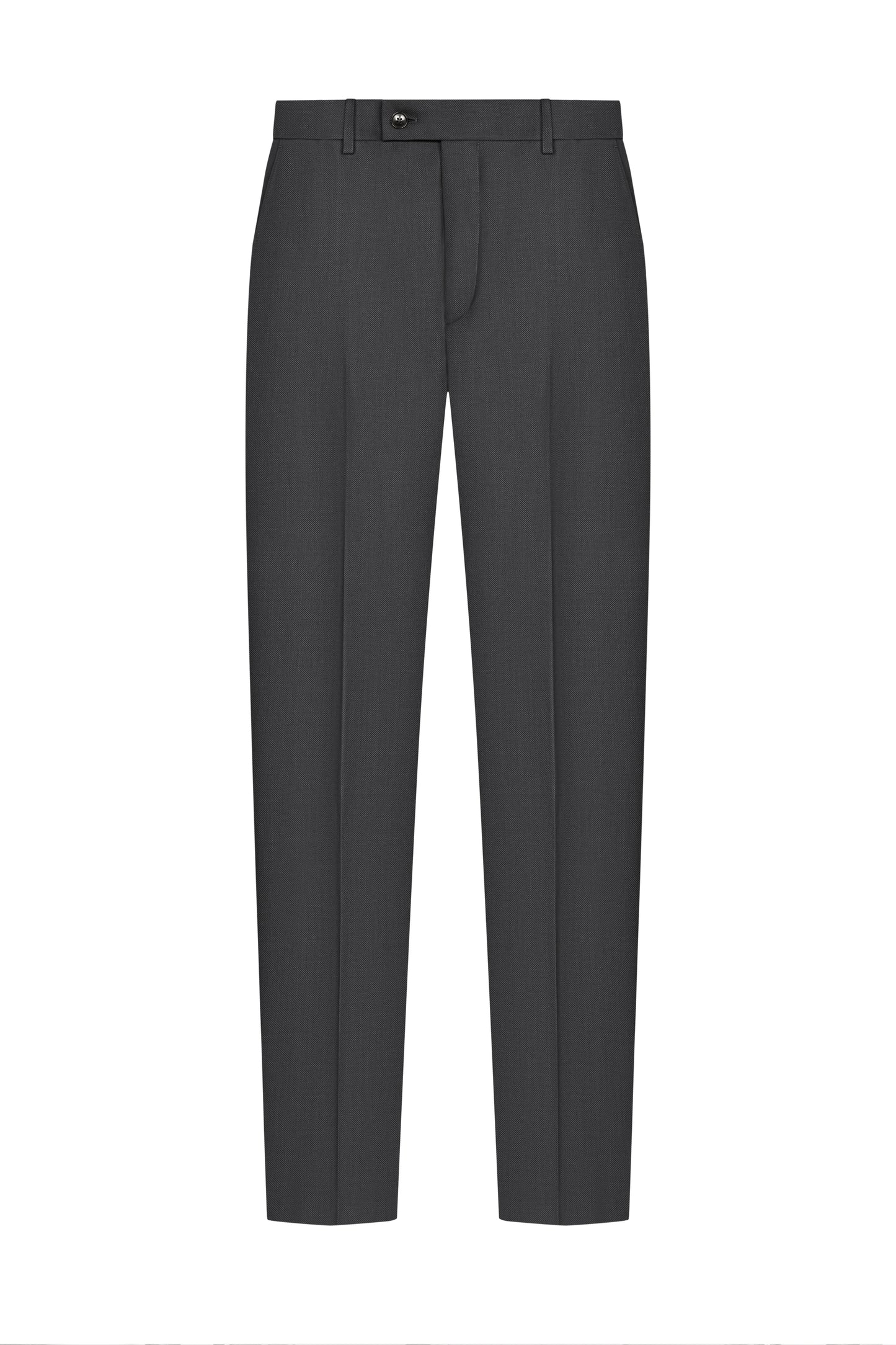 Charcoal Grey Birdseye Trouser