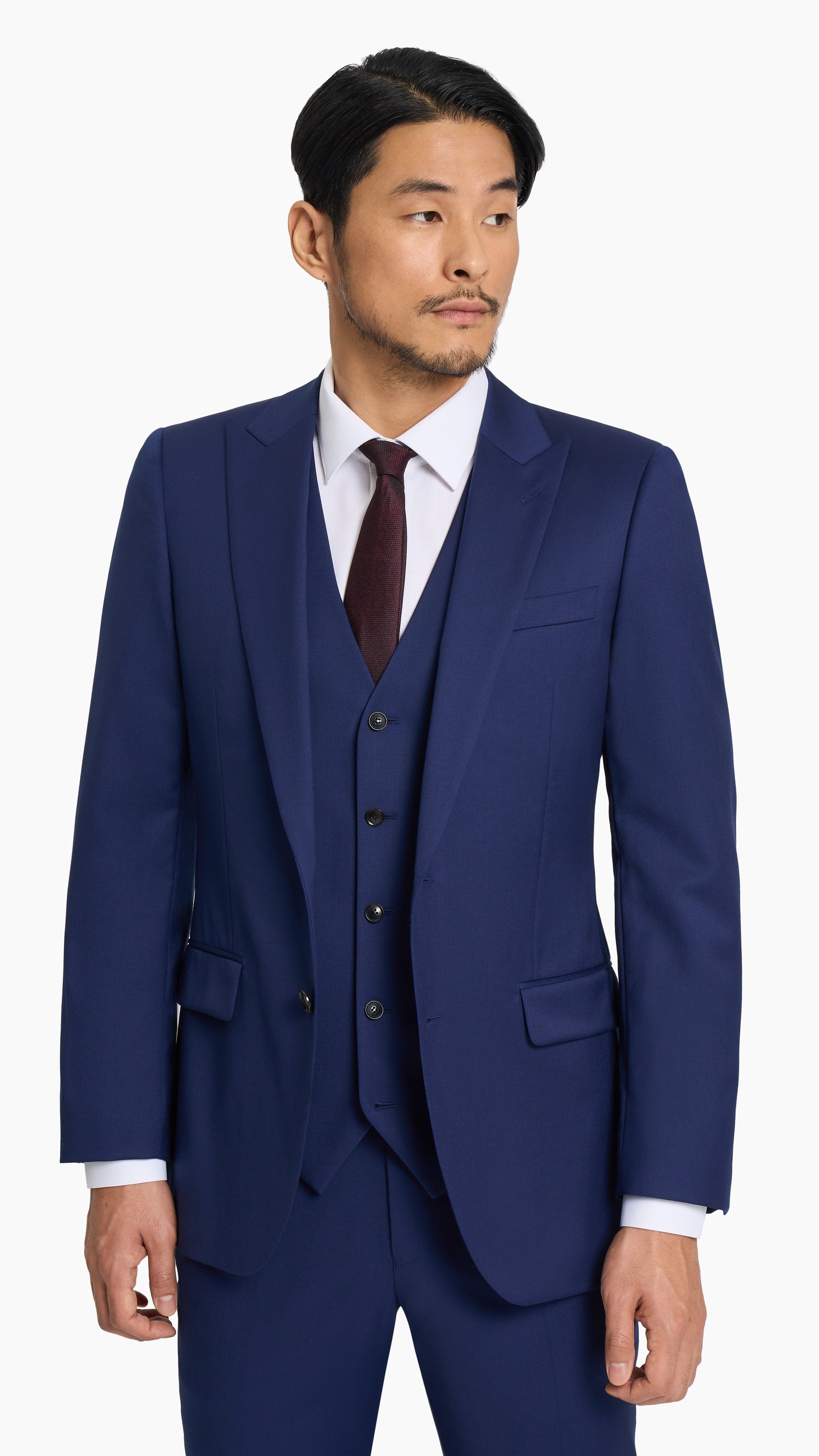 Reda Royal Blue Twill Custom Suit